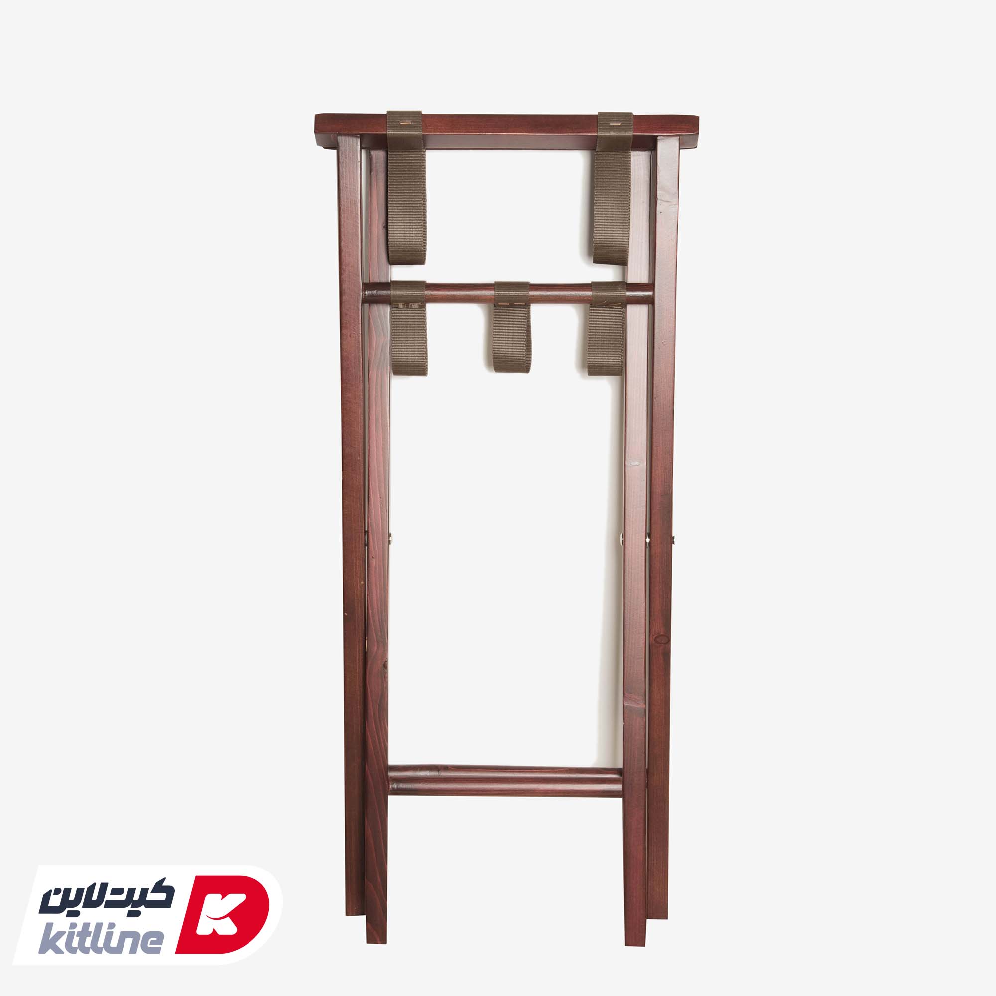 استند سینی چوبی ۳۸×۴۰ سانتیمتری با بست قهوه ای - تصویر 3