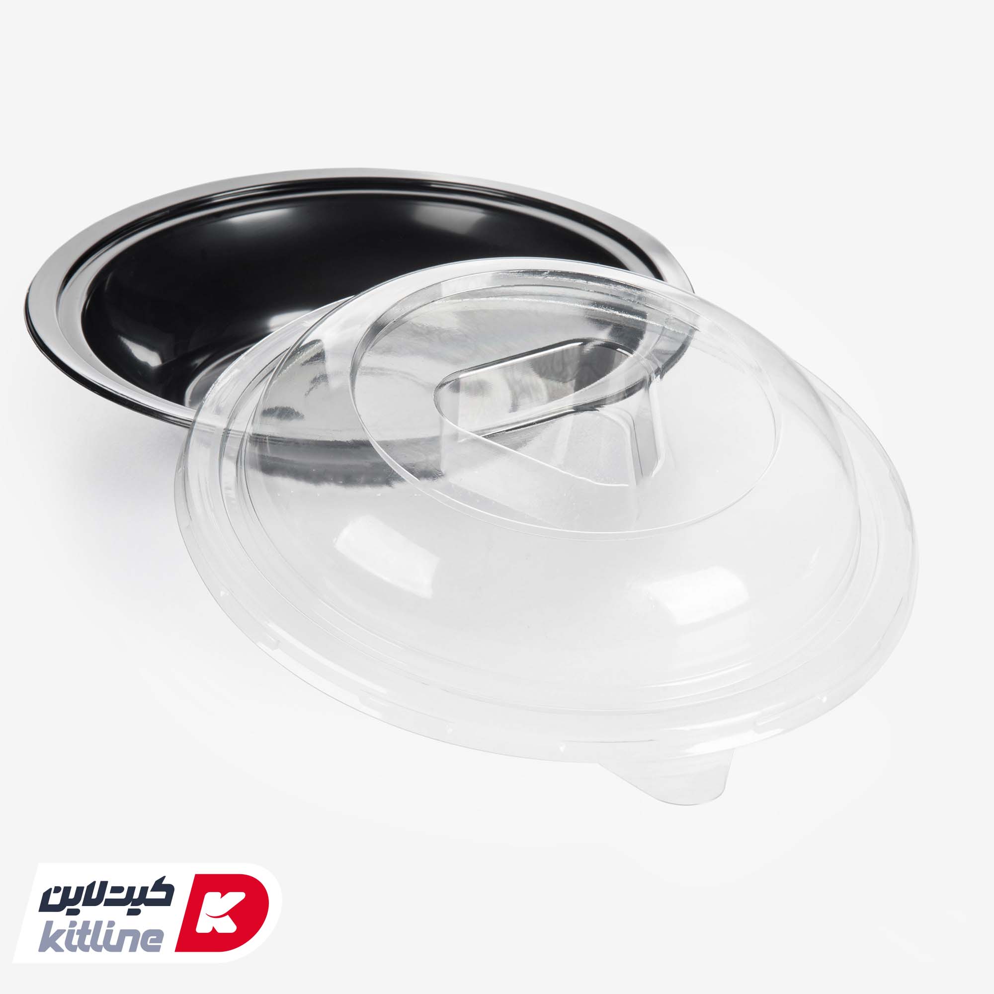 کاسه یکبار مصرف ۱۰۰۰ میلی لیتری مشکی همراه در و سس کاپ مثلثی(کارتن ۳۰۰ عددی) - تصویر 3