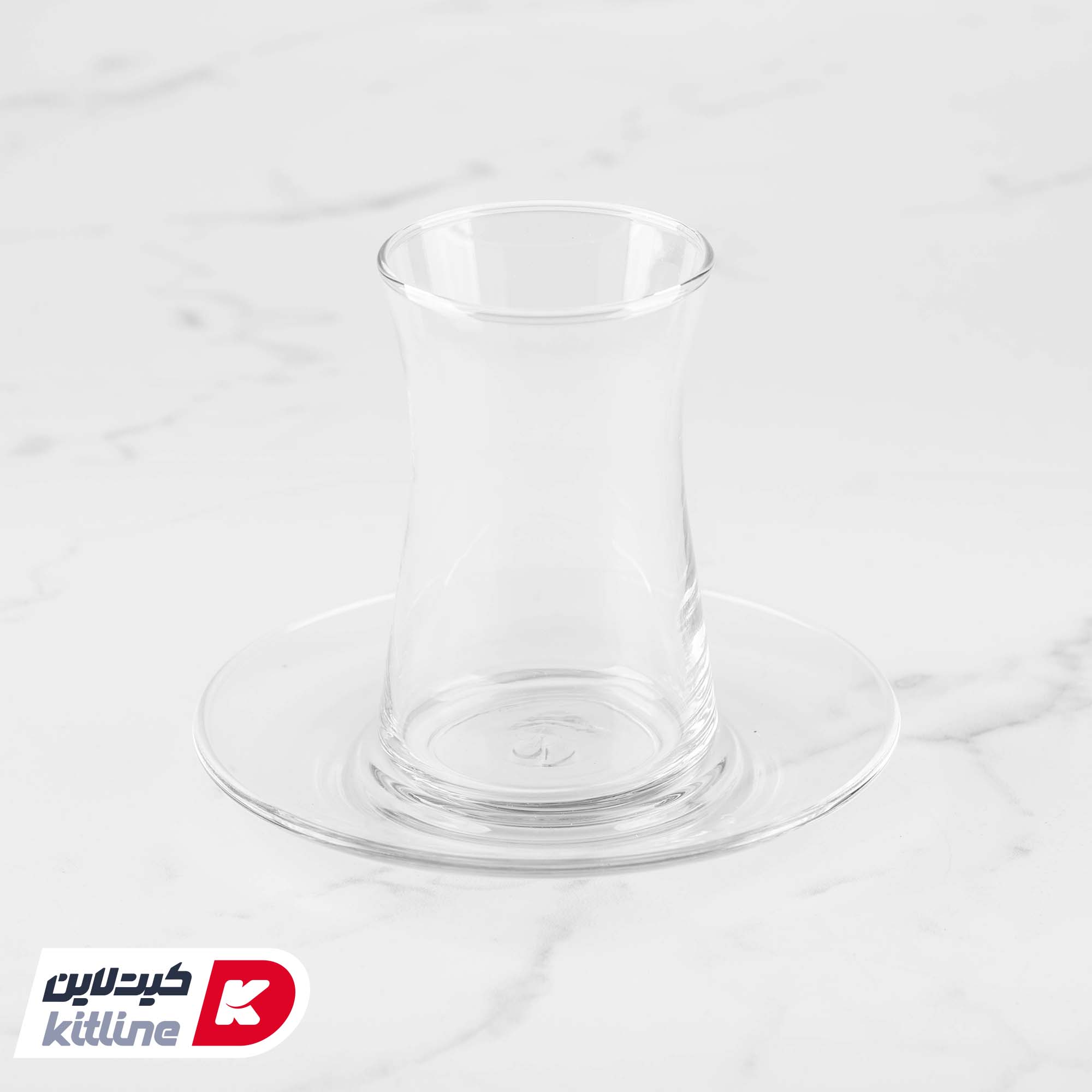 استکان نعلبکی شیشه ای ۱۵۰ میلیلیتری پاشاباغچه (ست ۶ عددی)