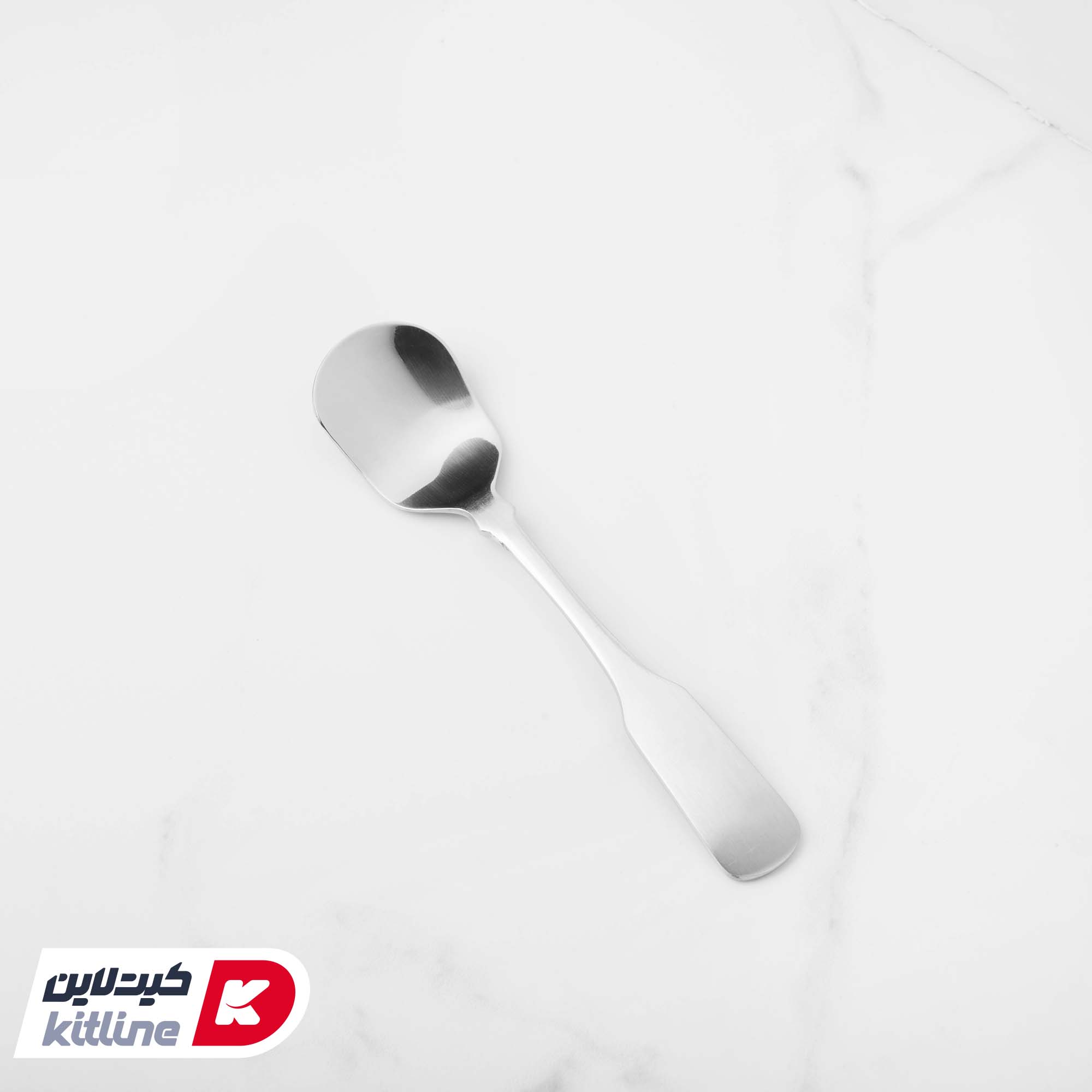 قاشق بستنی خوری صنایع استیل مدل برشیا مات