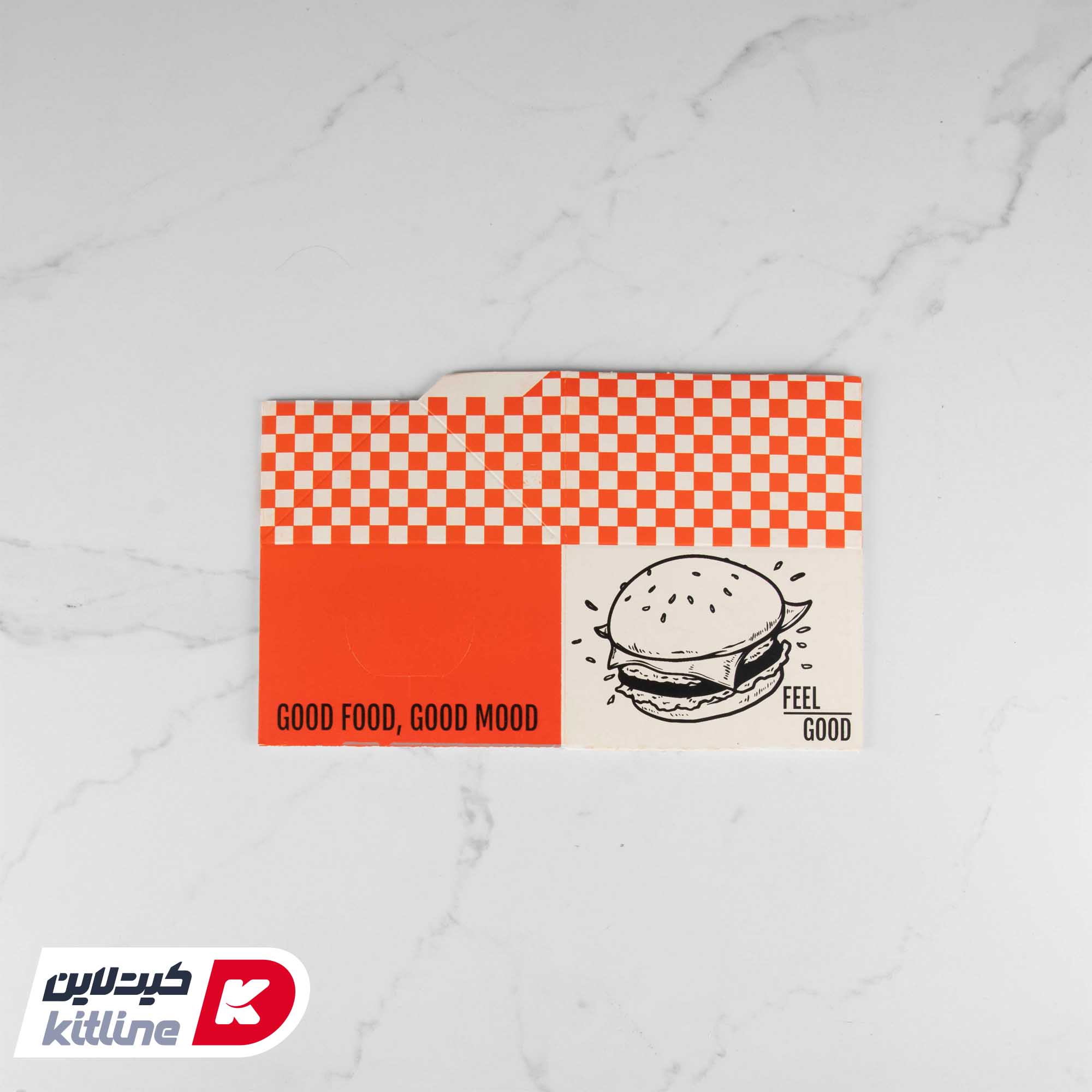 جعبه برگر یکبار مصرف کاغذی ایندربرد ۱۲×۱۲ سانتیمتری (کارتن ۶۵۰ عددی) - تصویر 4