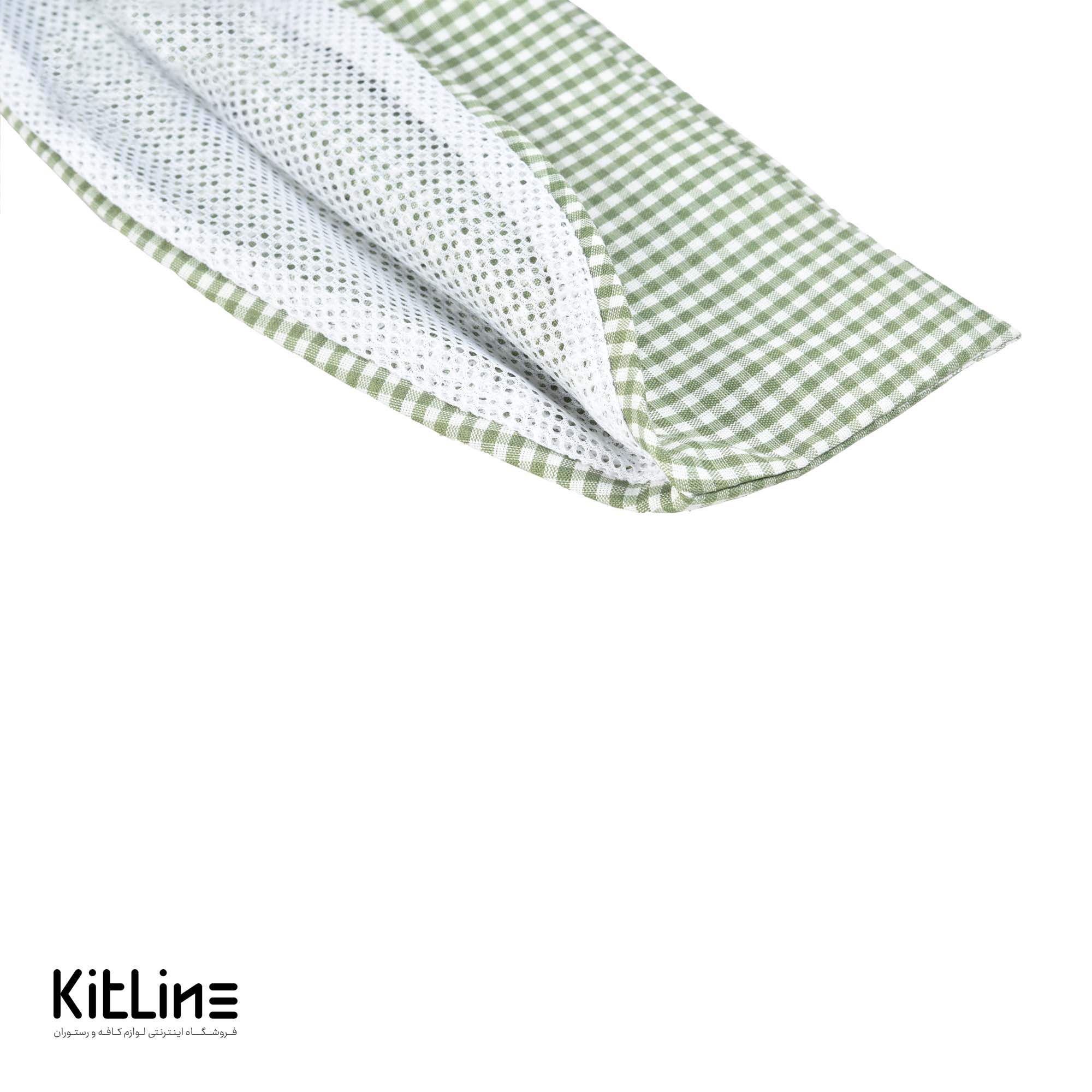 کلاه قايقی چهارخانه سبز - تصویر 3