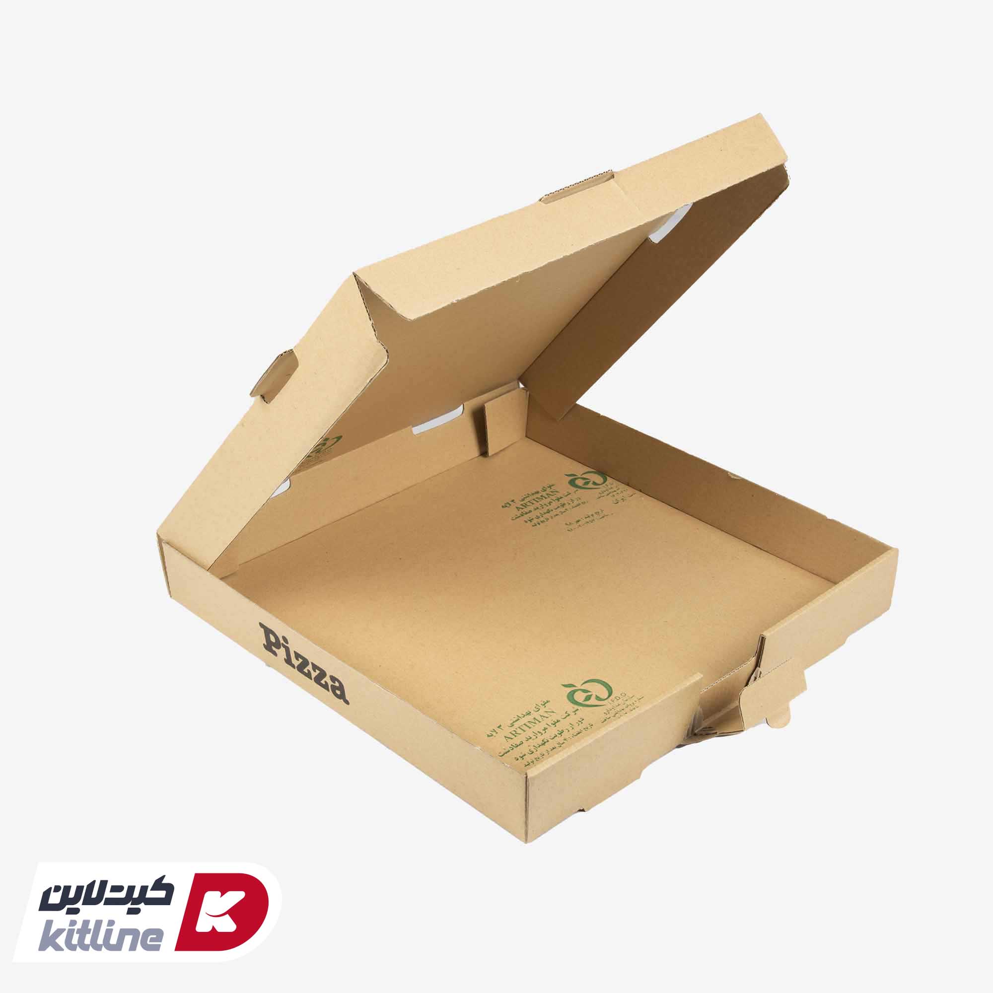 جعبه پیتزا کاغذی ایفلوت ۳۲ سانتیمتری (کارتن ۱۰۰ عددی) - تصویر 3