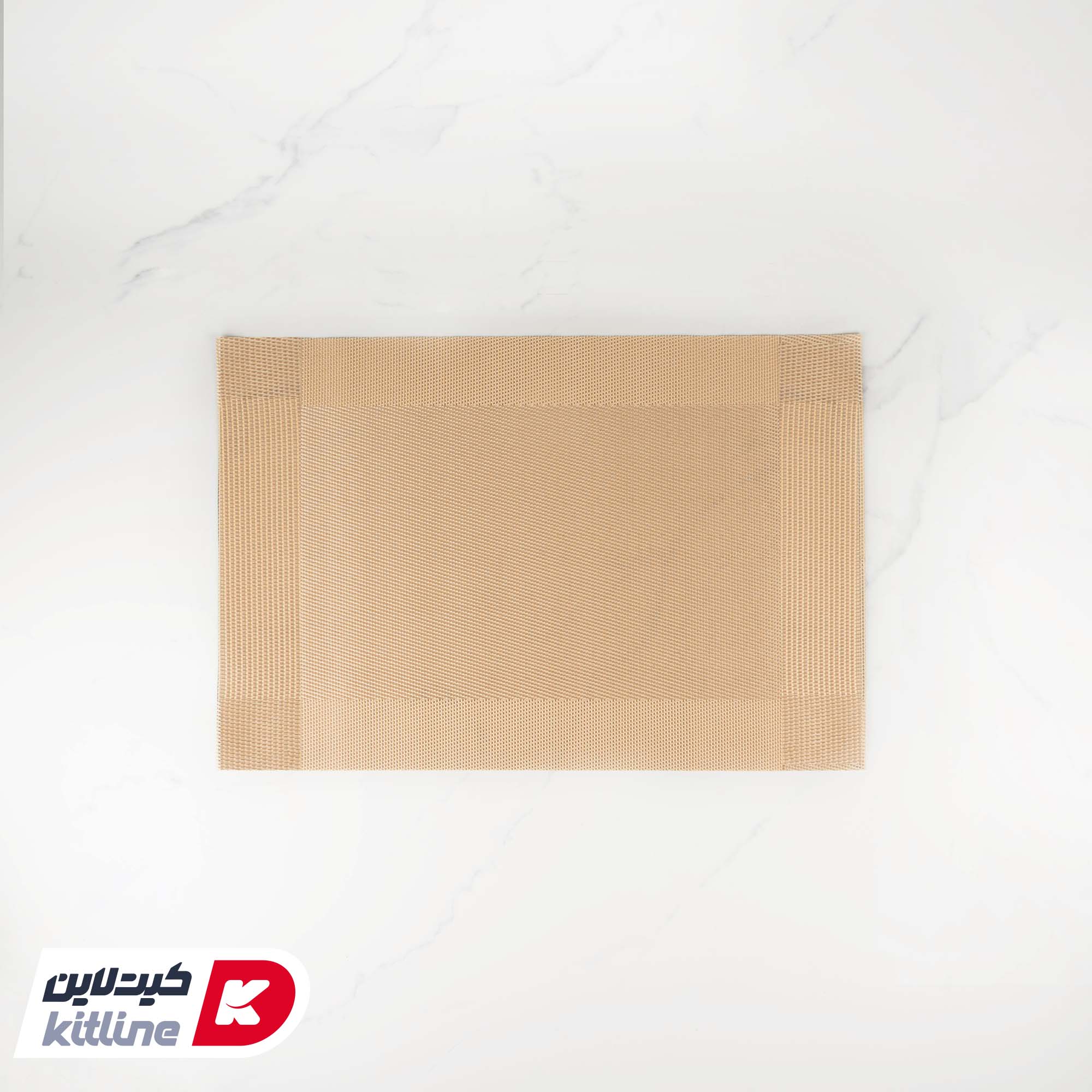 زیر بشقابی پلاستیکی ۳۰×۴۵ سانتیمتری طلایی (ست ۶ عددی)