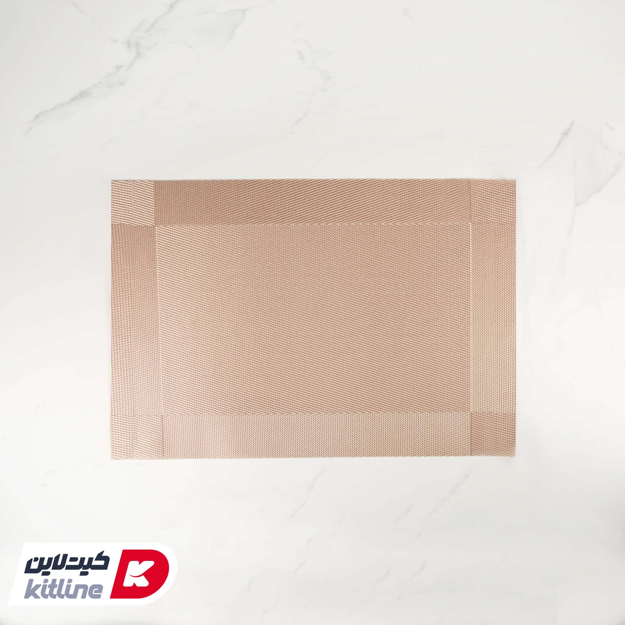 زیر بشقابی پلاستیکی ۳۰×۴۵ سانتیمتری بژ (ست ۶ عددی)