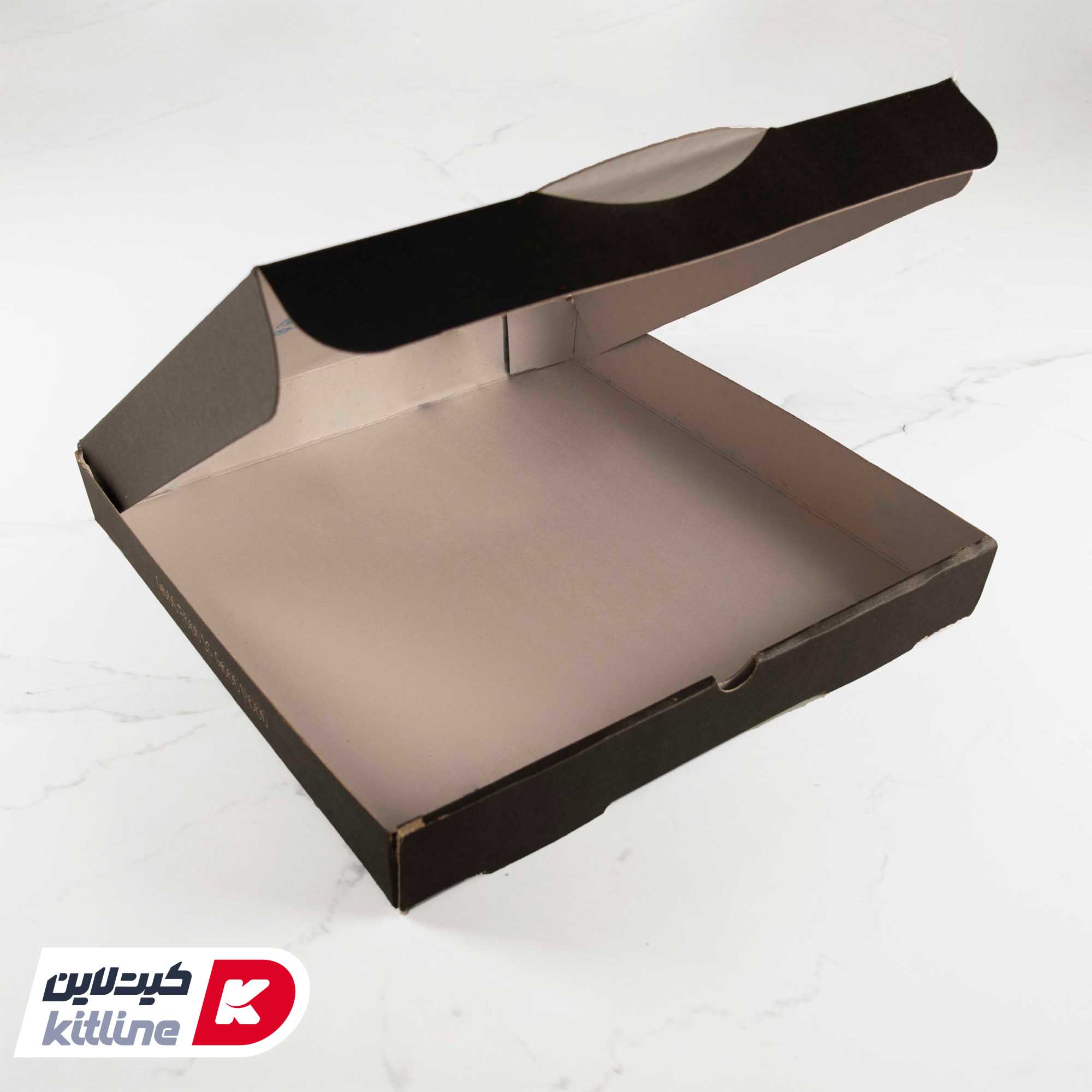 جعبه پیتزا کاغذی ۳۲ سانتیمتری مشکی (کارتن ۱۰۰ عددی) - تصویر 3