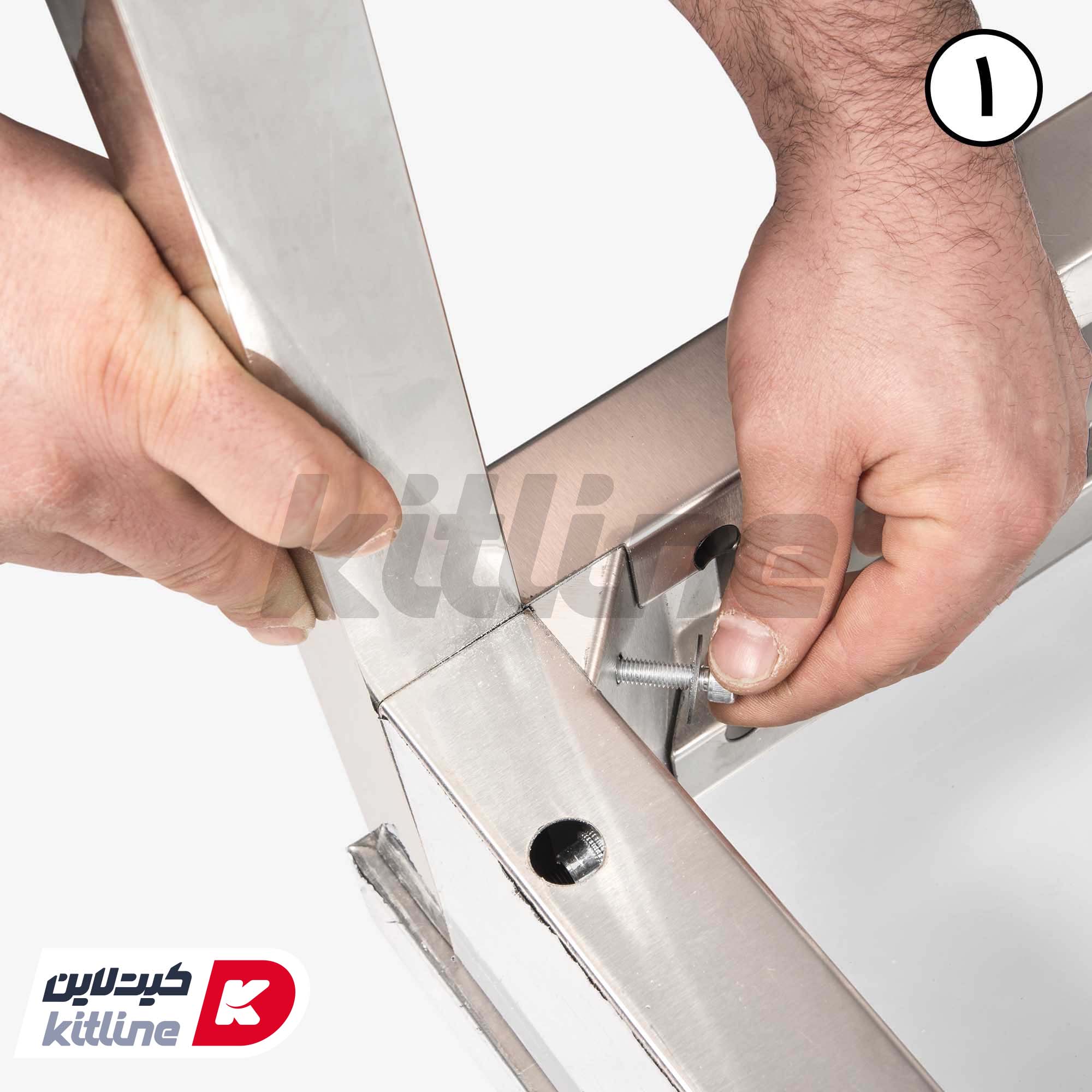 ميز کار پرتابل با پشتی و کف ورق Kitchentech - تصویر 4