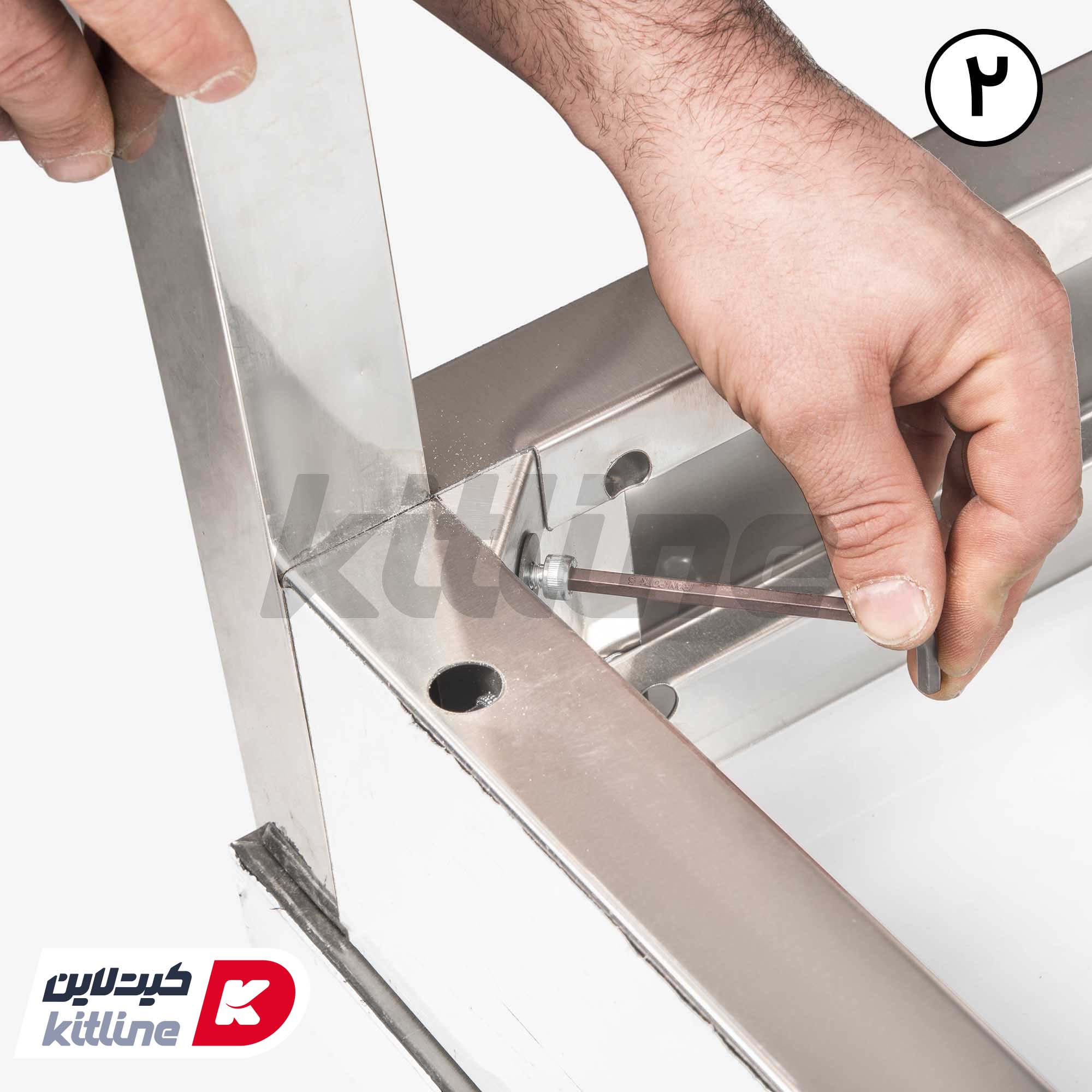 ميز کار پرتابل با پشتی و کف ورق Kitchentech - تصویر 5