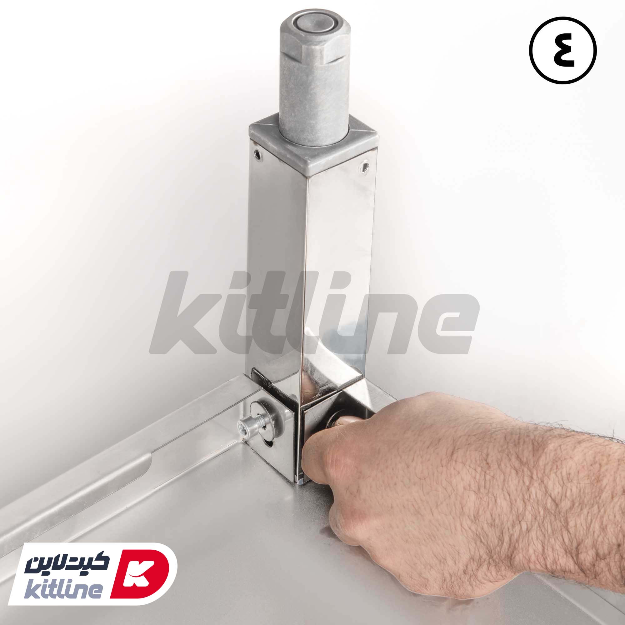 ميز کار پرتابل با پشتی و کف ورق Kitchentech - تصویر 7