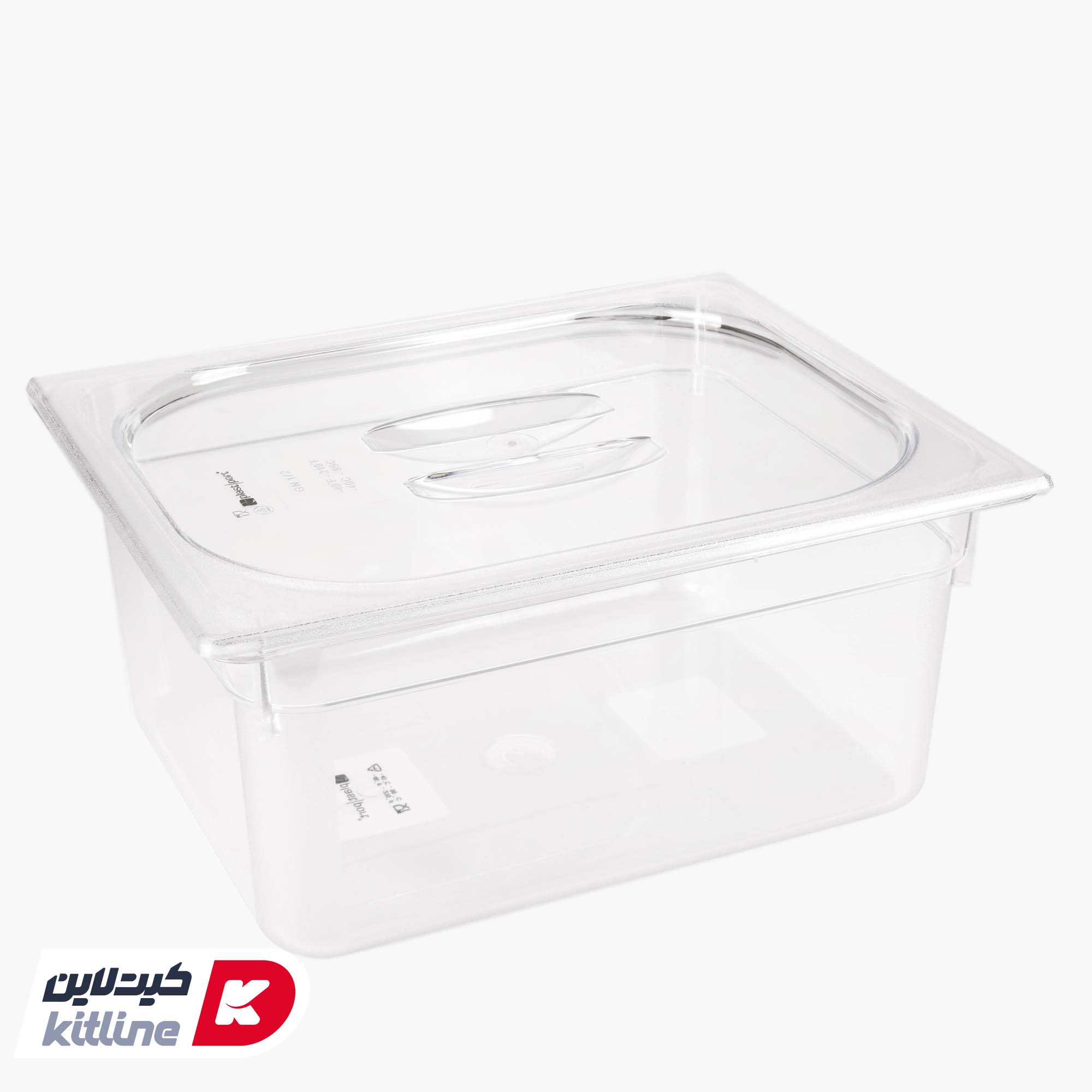 بن ماری ۱/۲ پلی کربنات عمق ۱۵ شفاف به همراه درب