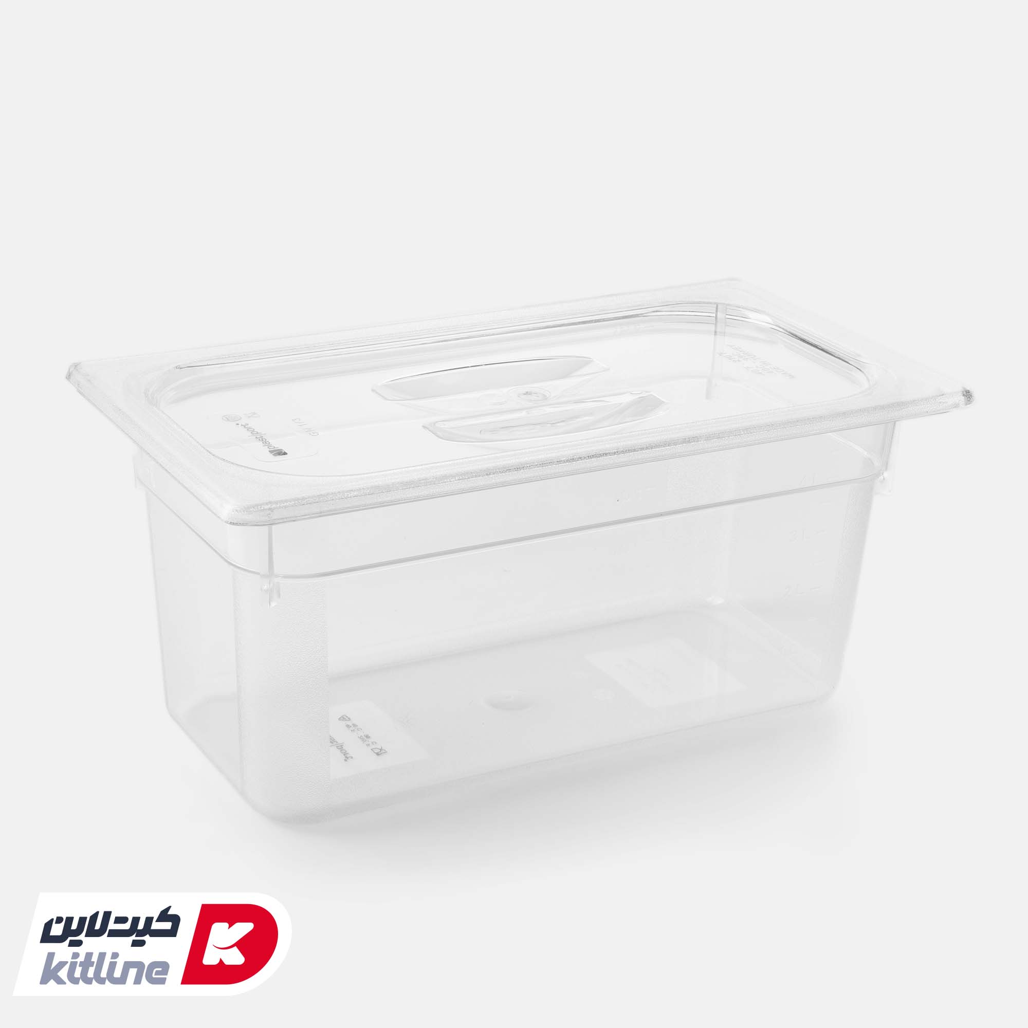 بن ماری ۱/۳ پلی کربنات عمق ۱۵ شفاف به همراه درب