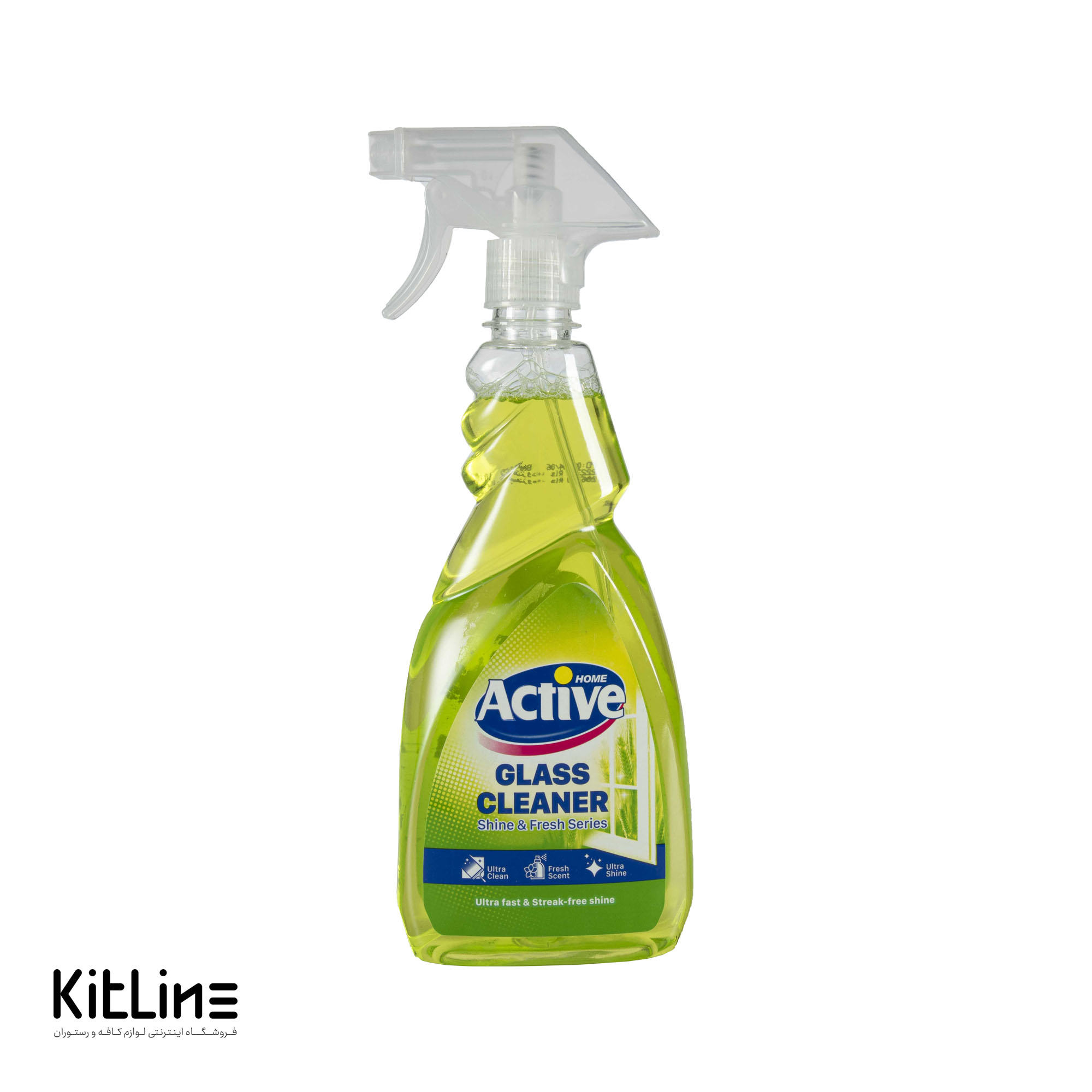 شیشه پاک کن سبز اکتیو (۵۰۰ میلی‌لیتری)