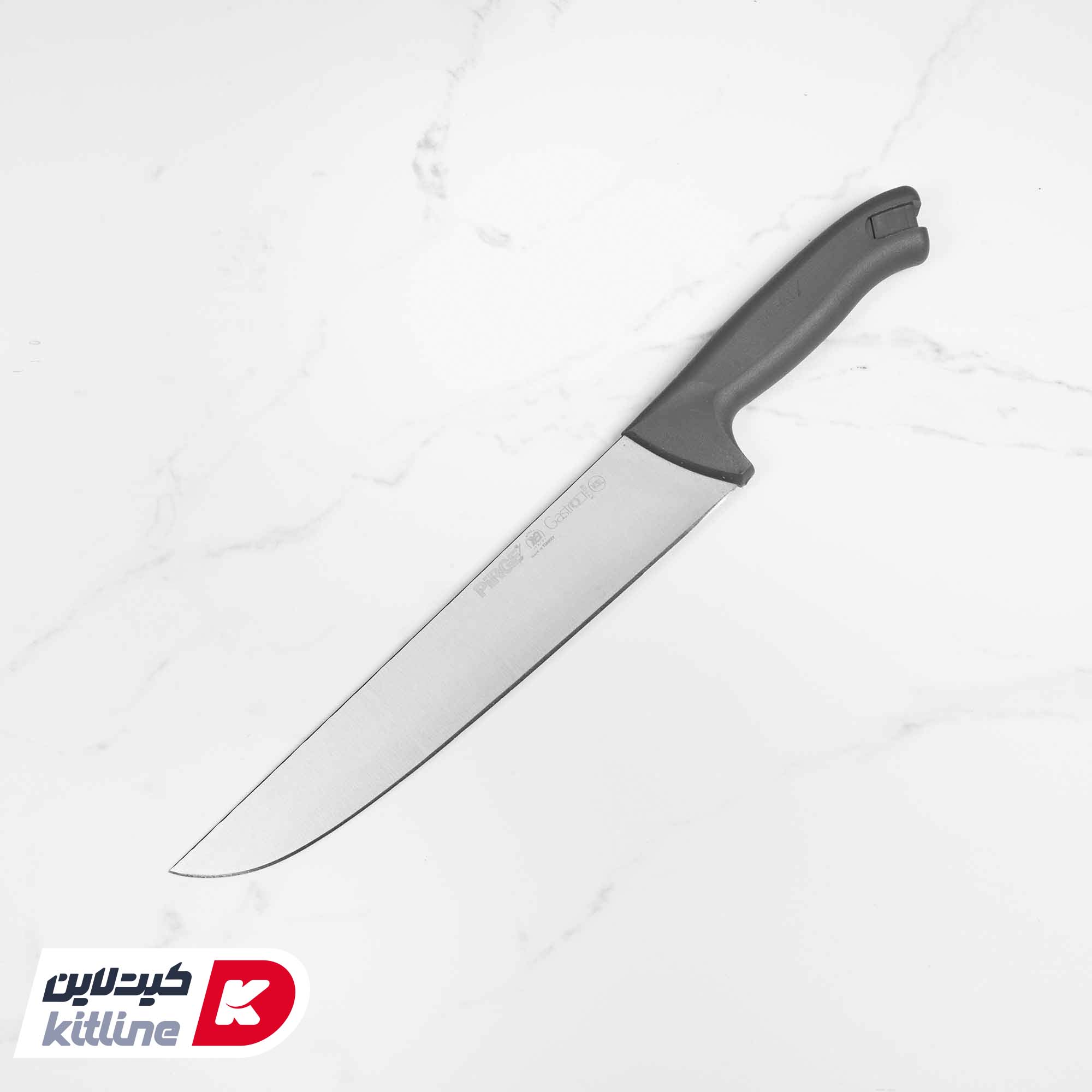 چاقو قصابی ۲۵ سانتیمتری پیرگه دسته طوسی