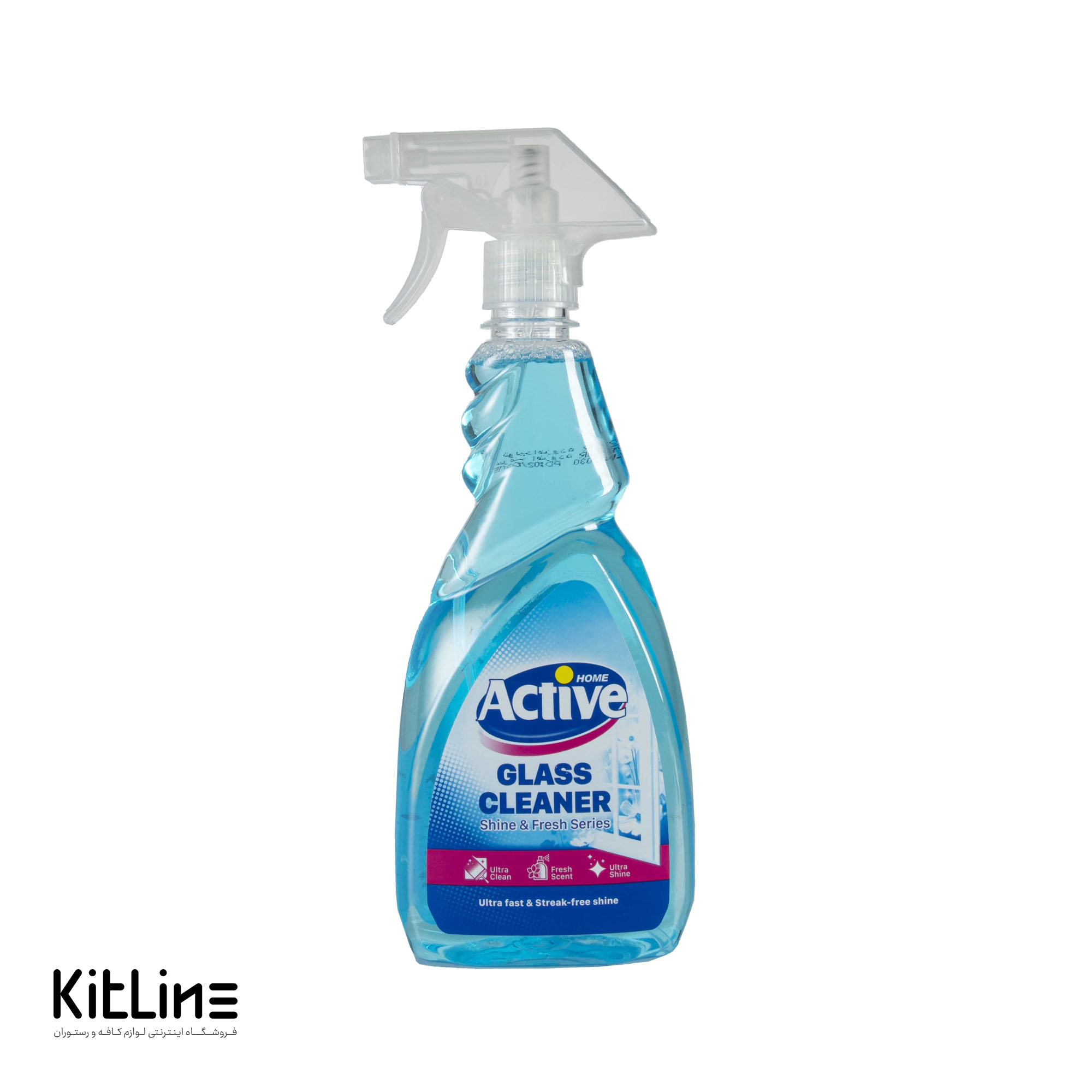 شیشه پاک کن آبی اکتیو (۵۰۰ میلی‌لیتری)