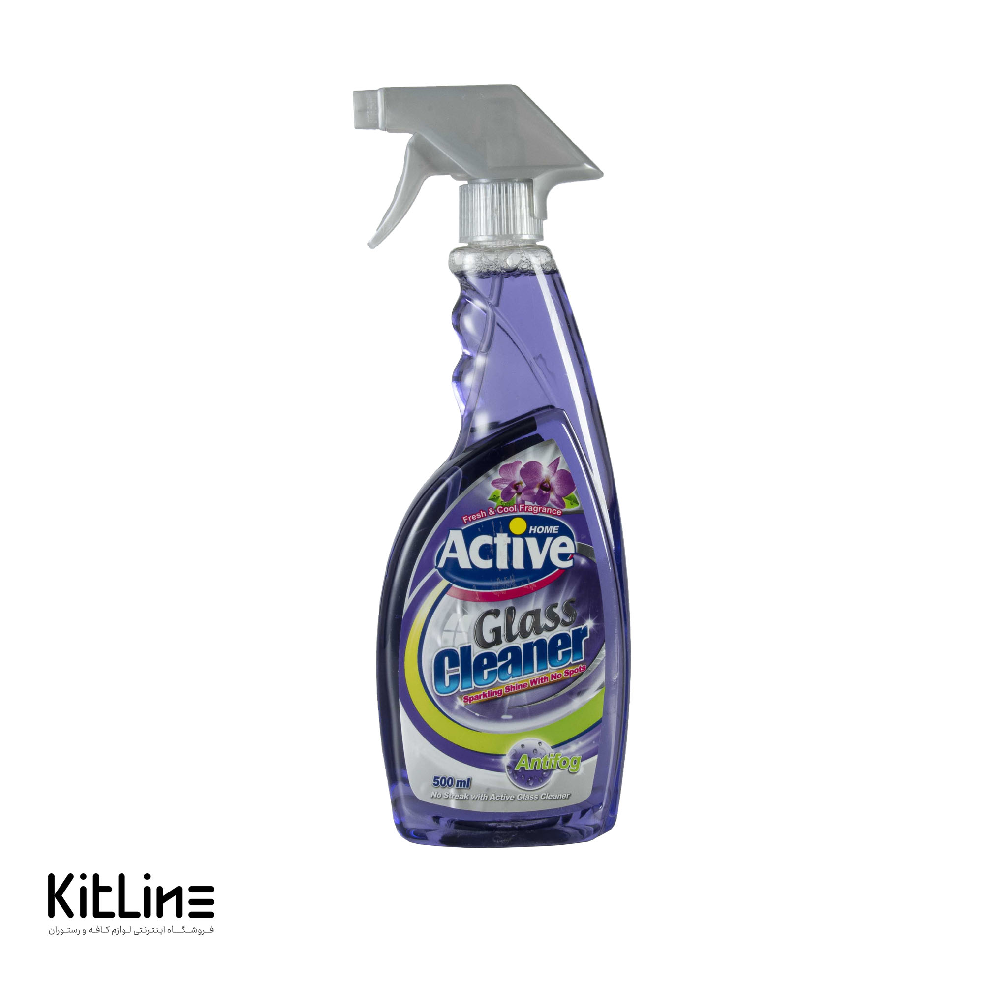 شیشه پاک کن ضد بخار بنفش اکتیو (۵۰۰ میلی‌لیتری)