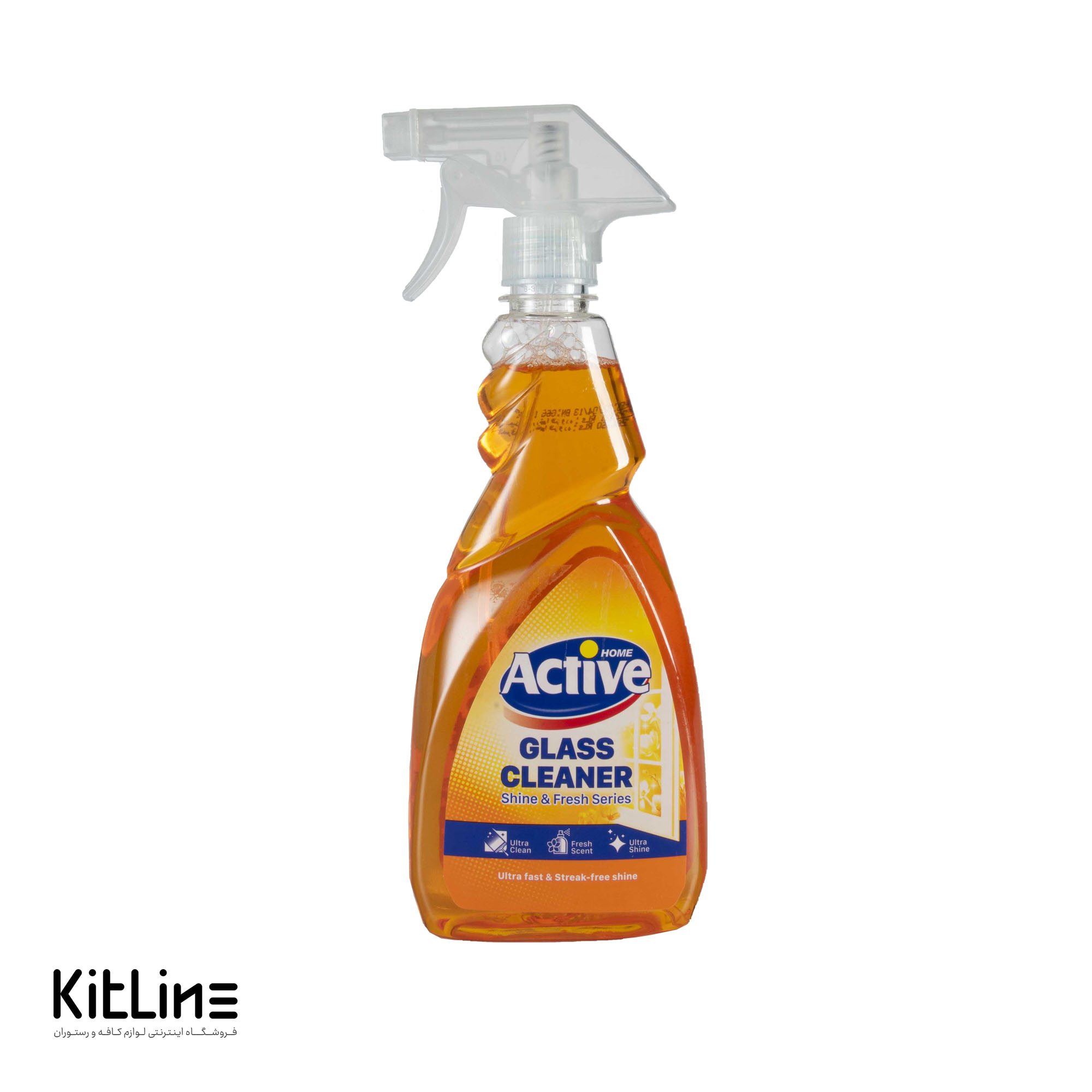 شیشه پاک کن نارنجی اکتیو (۵۰۰ میلی‌لیتری)