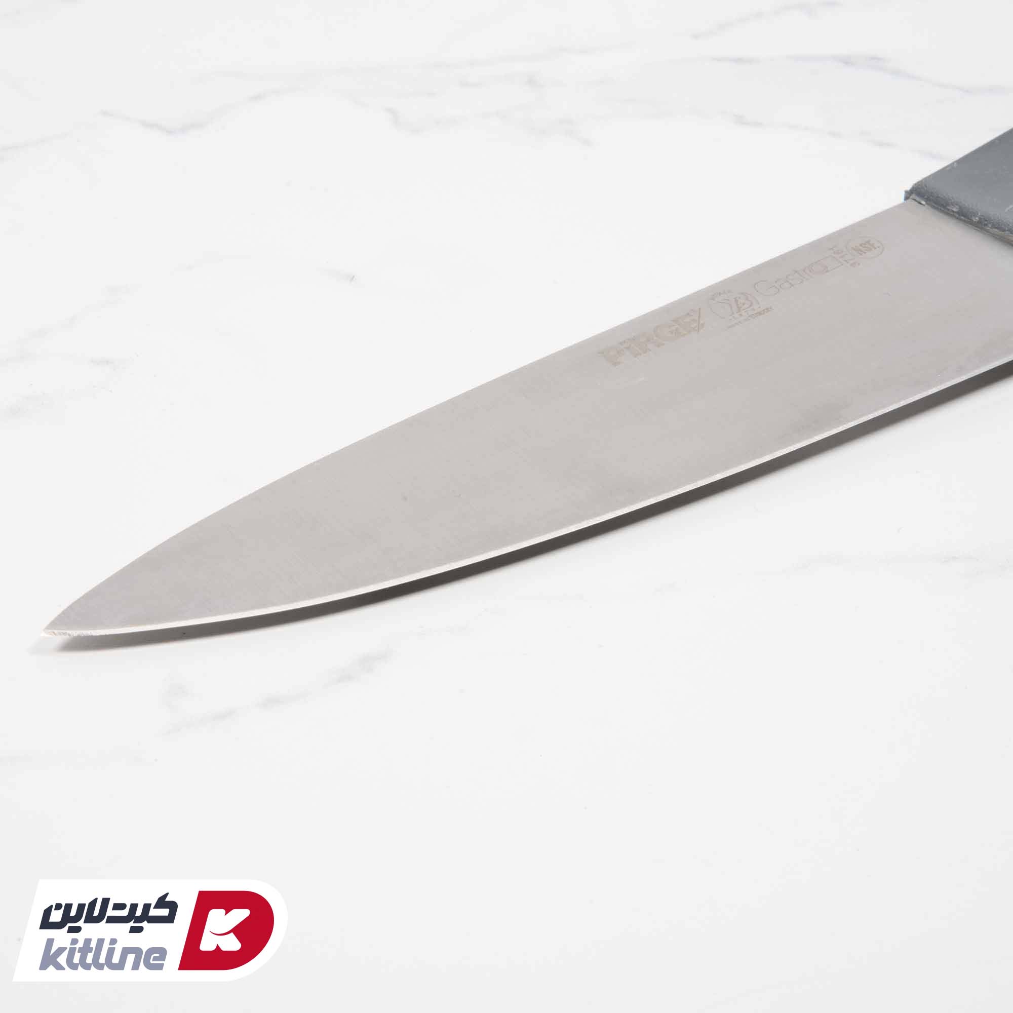 چاقو سرآشپز ۲۱ سانتیمتری پیرگه دسته طوسی - تصویر 3