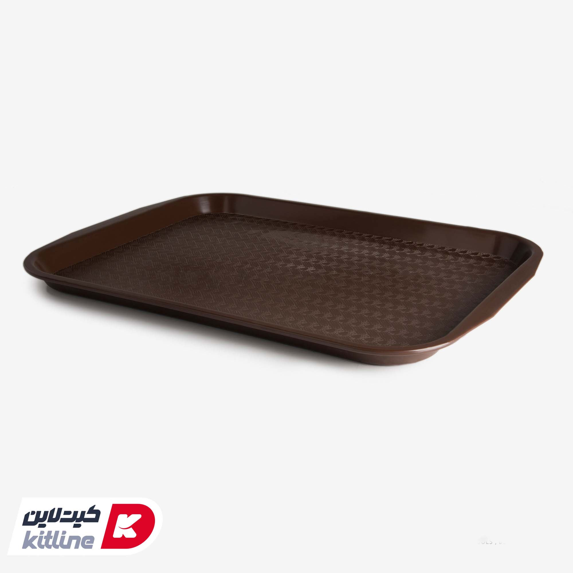 سینی پلی پروپیلن ۴۵x۳۵ سانتیمتری قهوه ای کیچن تک
