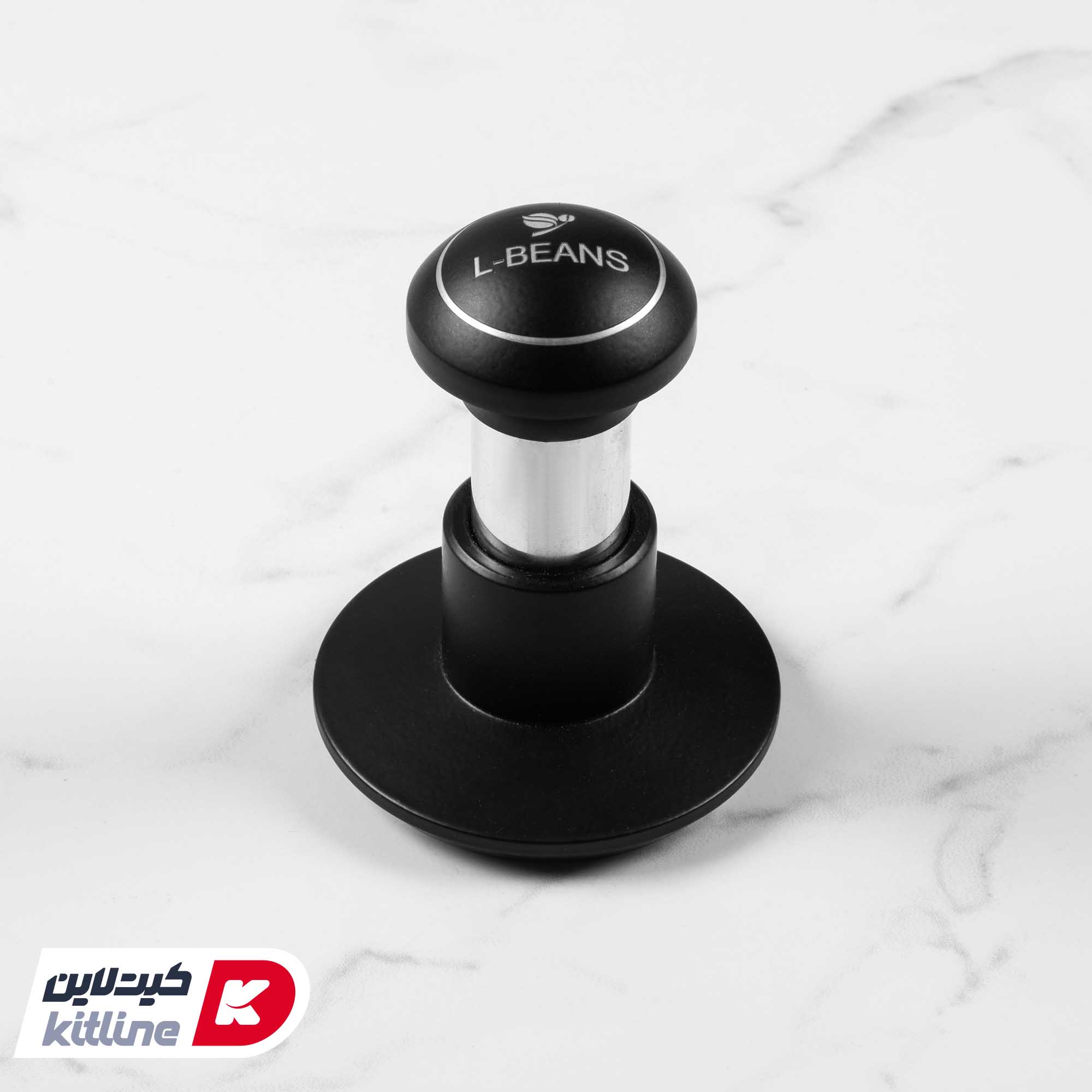 تمپر قهوه ۵۸ میلیمتری دسته مشکی L-BEANS