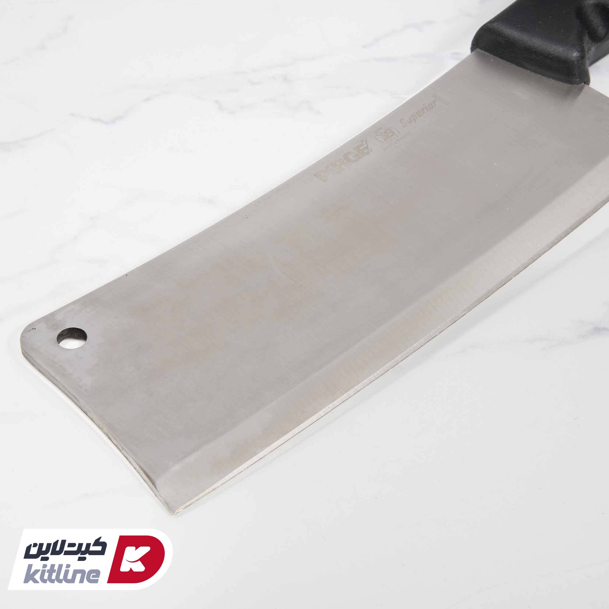 ساطور قصابی ۲۵ سانتیمتری پیرگه دسته مشکی - تصویر 3