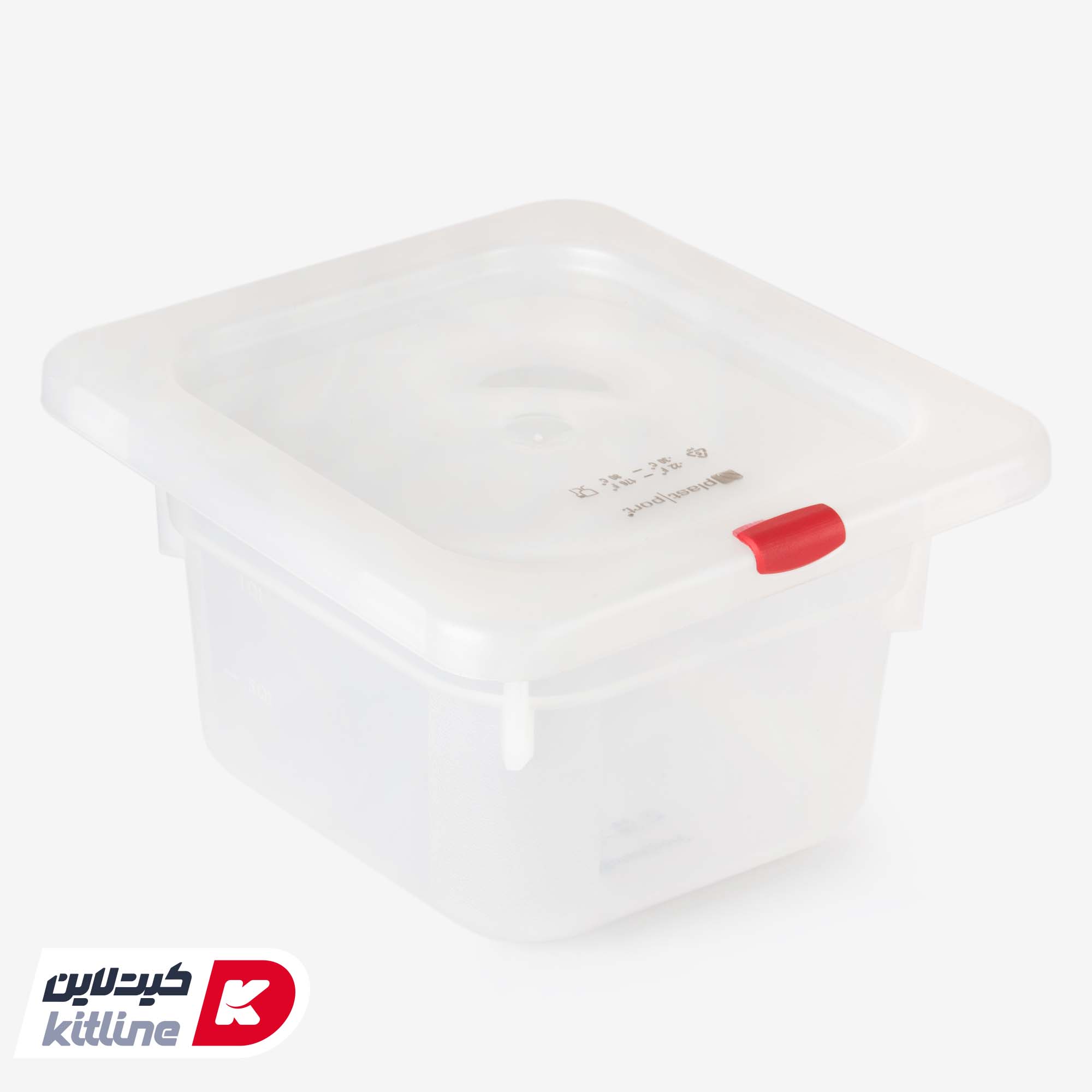 بن ماری ۱/۶ پلی پروپیلن عمق ۱۰ سفید به همراه درب