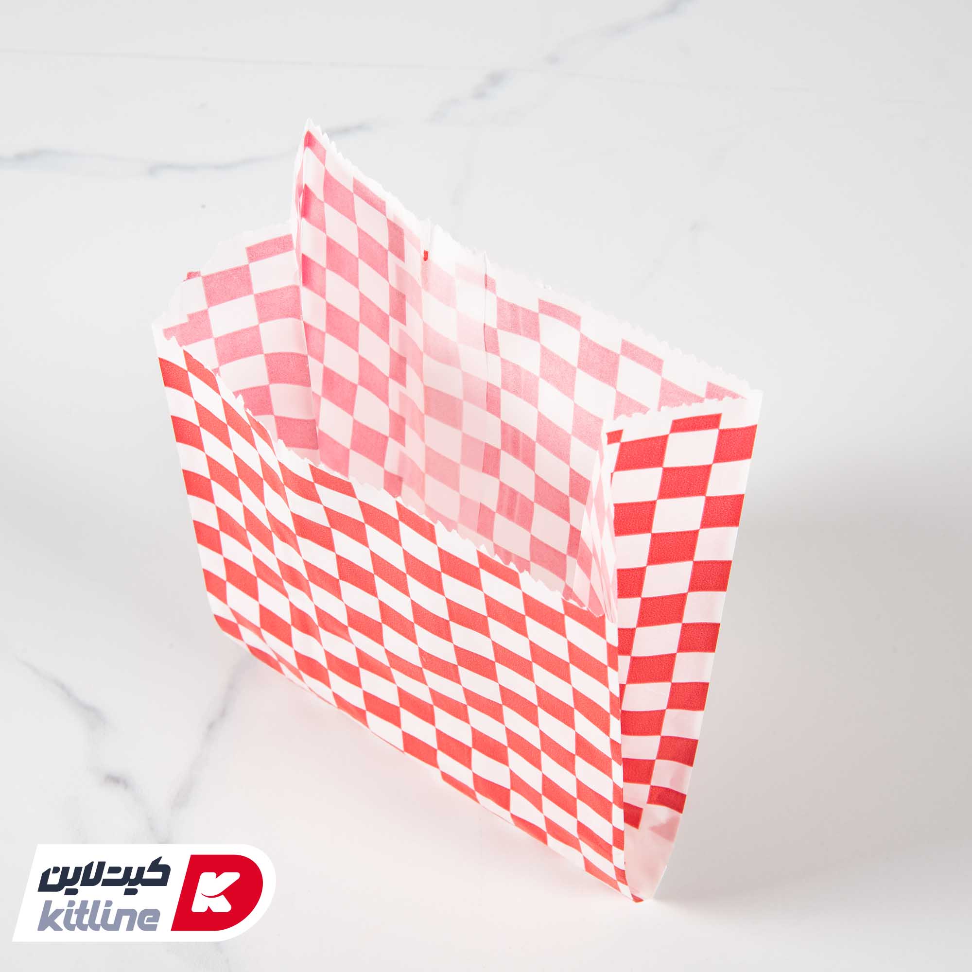 پاکت همبرگر یکبار مصرف مومی ۱۲×۱۷سانتیمتری شطرنجی قرمز (کارتن ۳۰۰۰ عددی) - تصویر 3