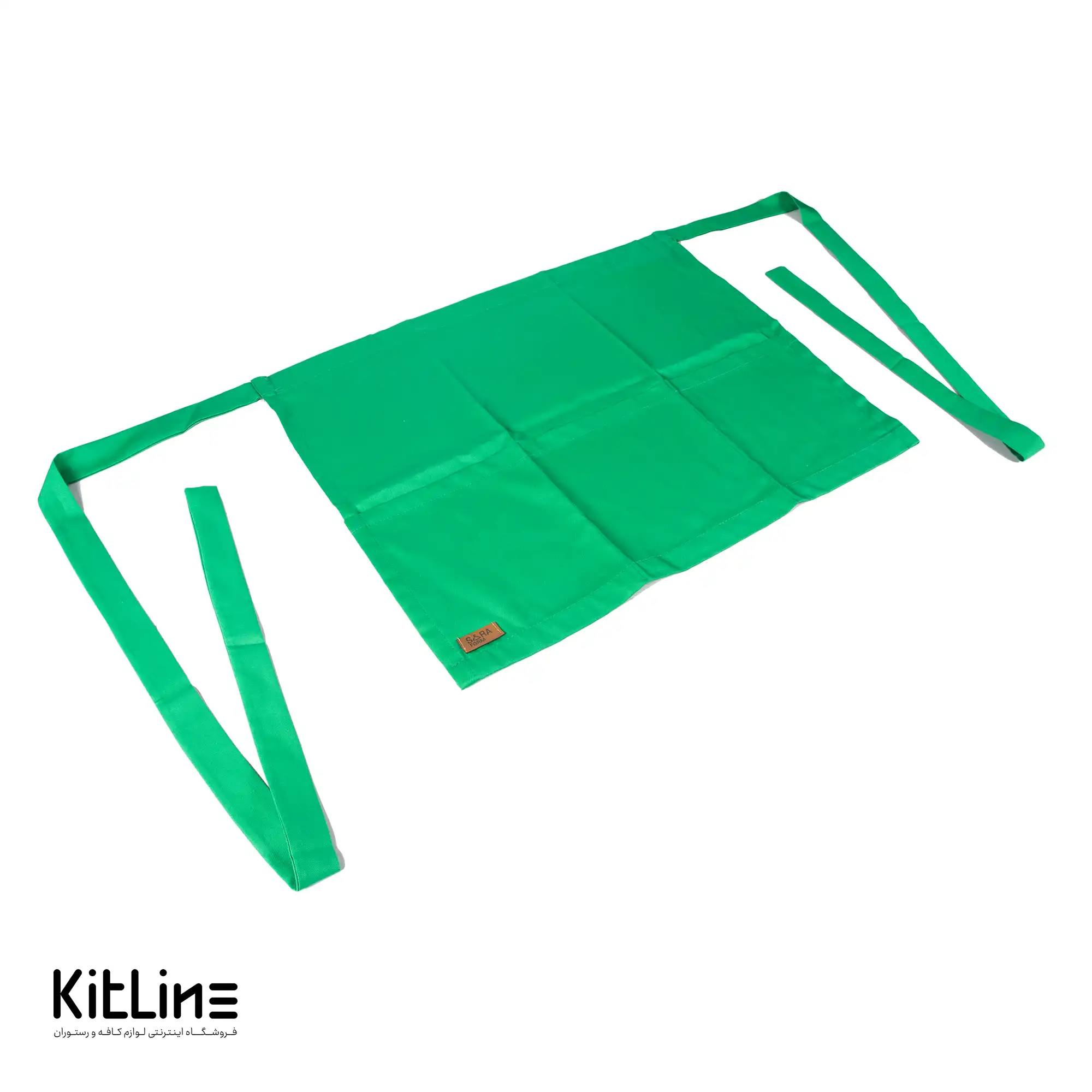 نيم پيشبند سه جيب سبز سارا فرم - تصویر 4