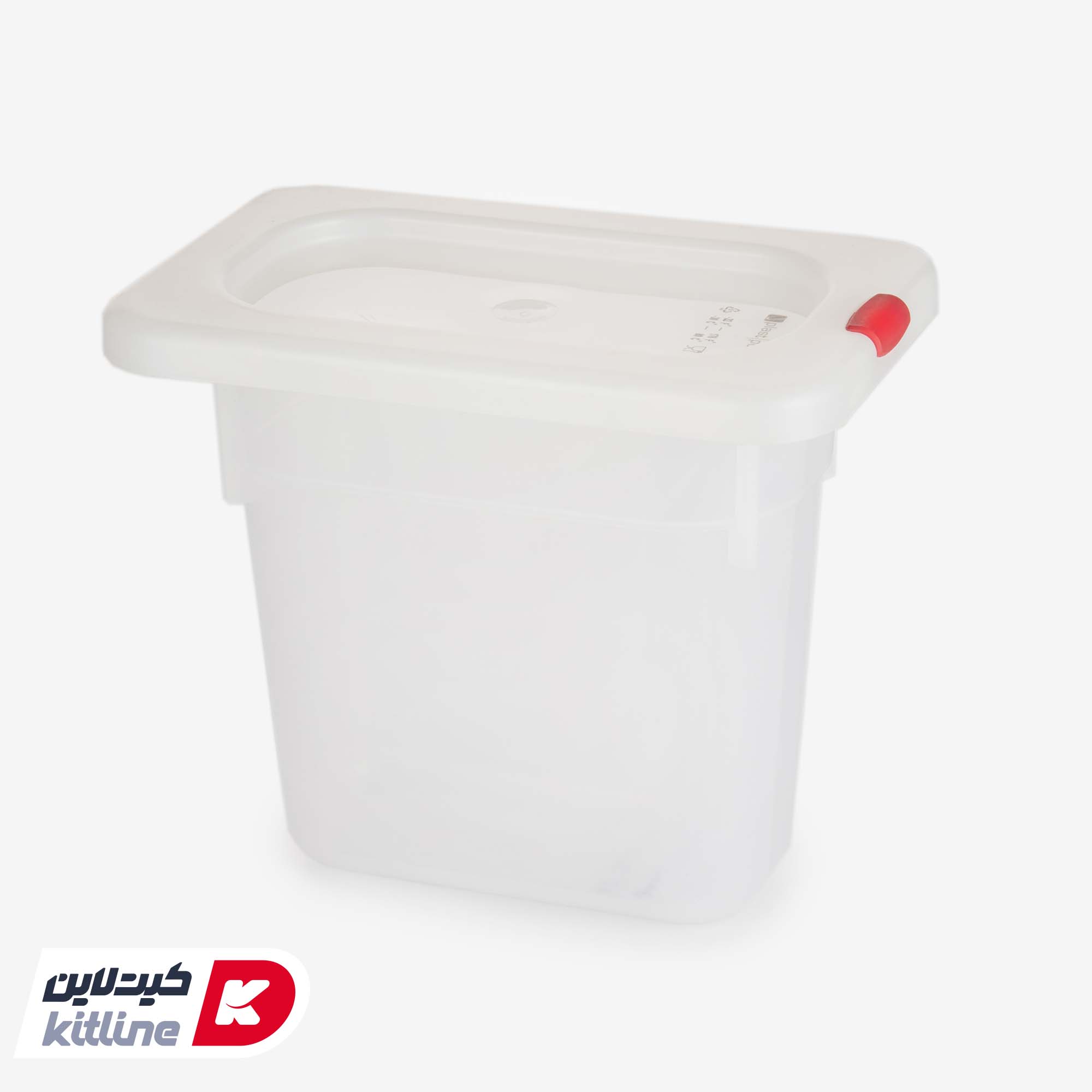 بن ماری ۱/۹ پلی پروپیلن عمق ۱۵ سفید به همراه درب