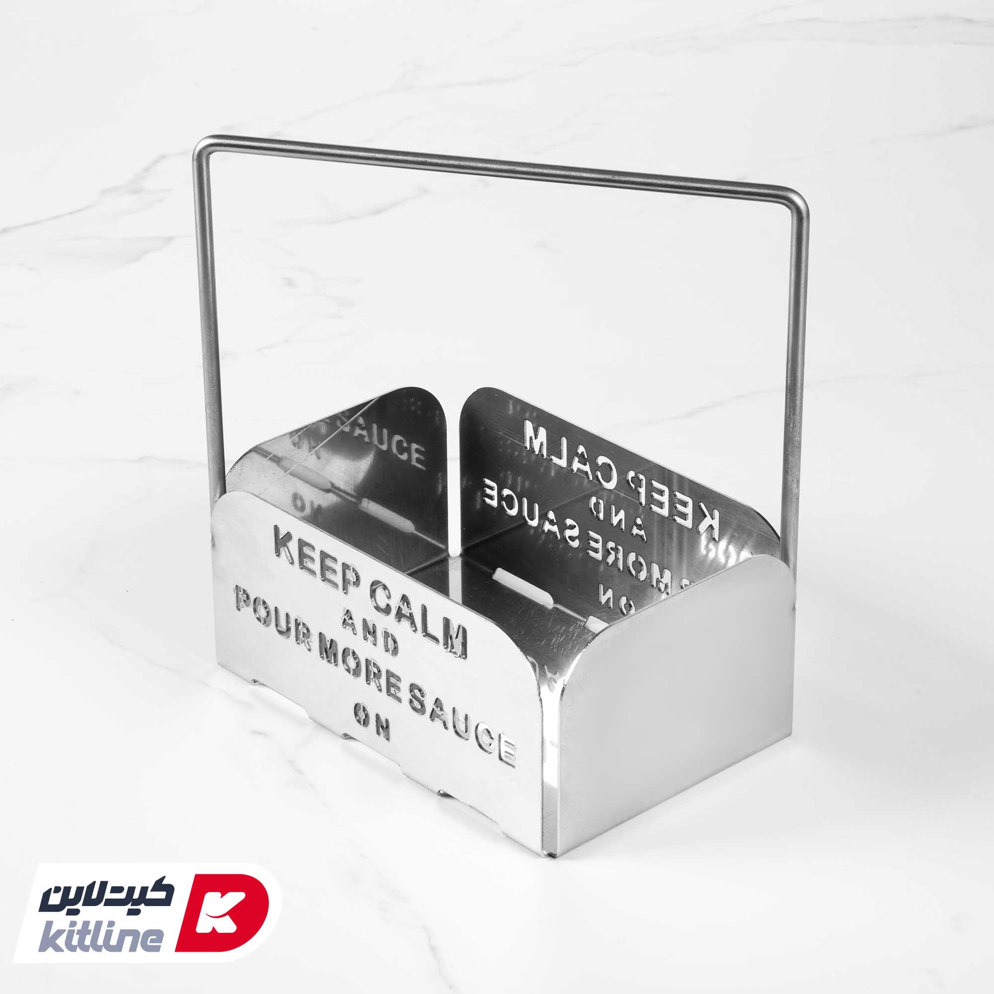 استند رومیزی استیل ۱۲×۱۸ سانتیمتری