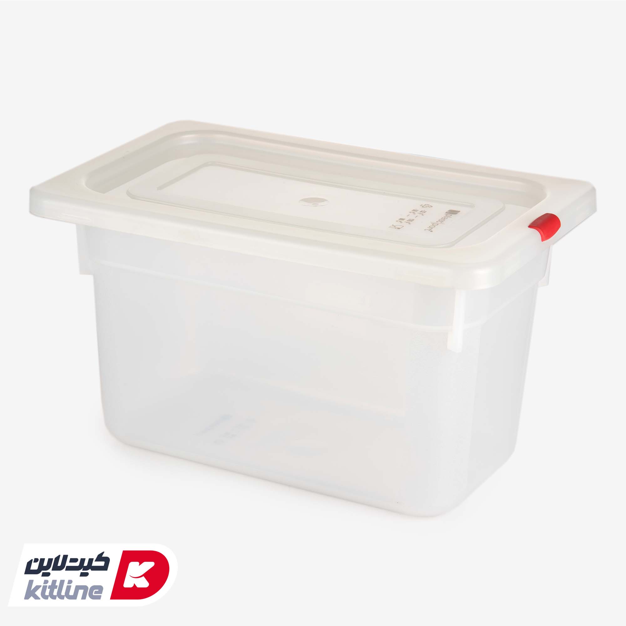 بن ماری ۱/۴ پلی پروپیلن عمق ۱۵ سفید به همراه درب