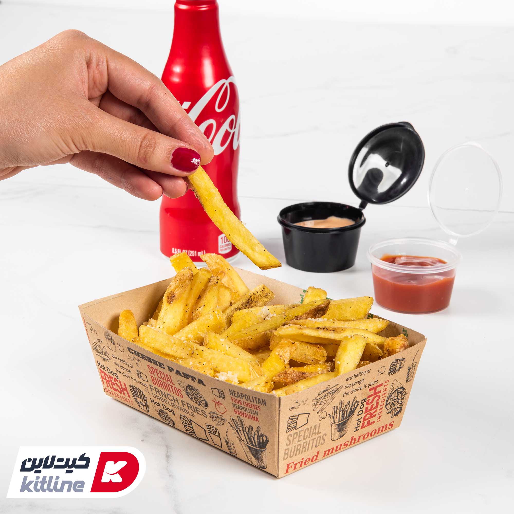 ظرف سیب زمینی یکبار مصرف کاغذی کرافت ۱۰.۵×۱۵.۵ سانتیمتری (کارتن ۴۰۰ عددی) - تصویر 5