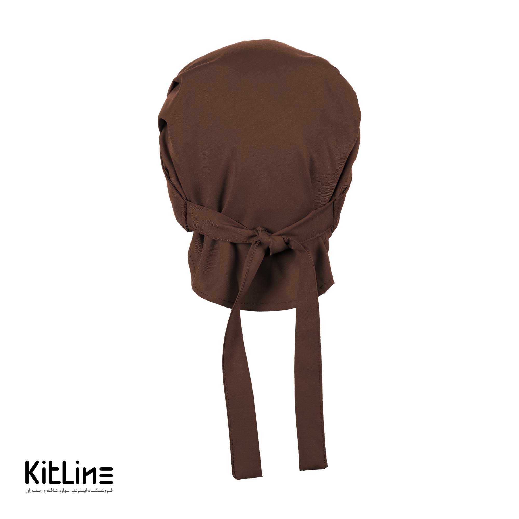 کلاه بانوان قهوه ای پشت بنددار