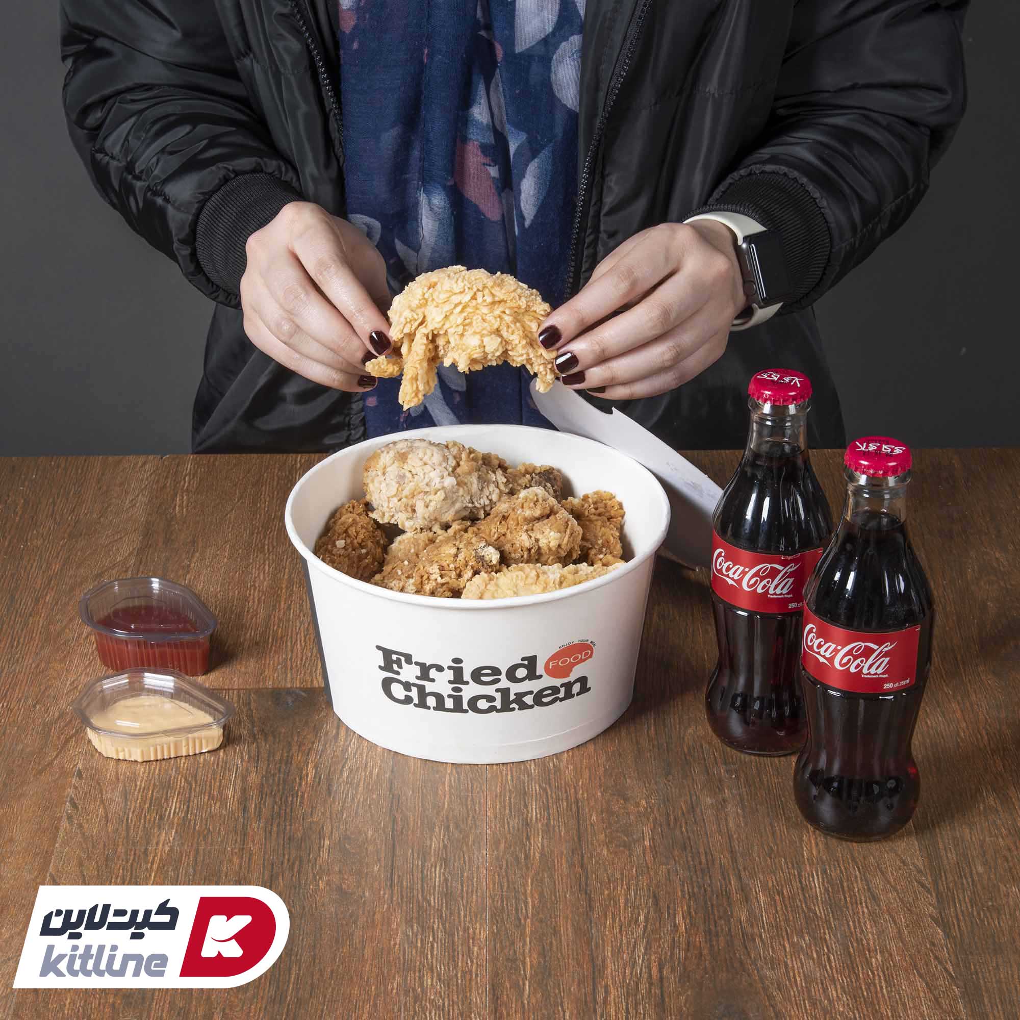 سطل سوخاری یکبار مصرف کاغذی ۲ لیتری همراه درب (کارتن ۳۰۰ عددی) - تصویر 4