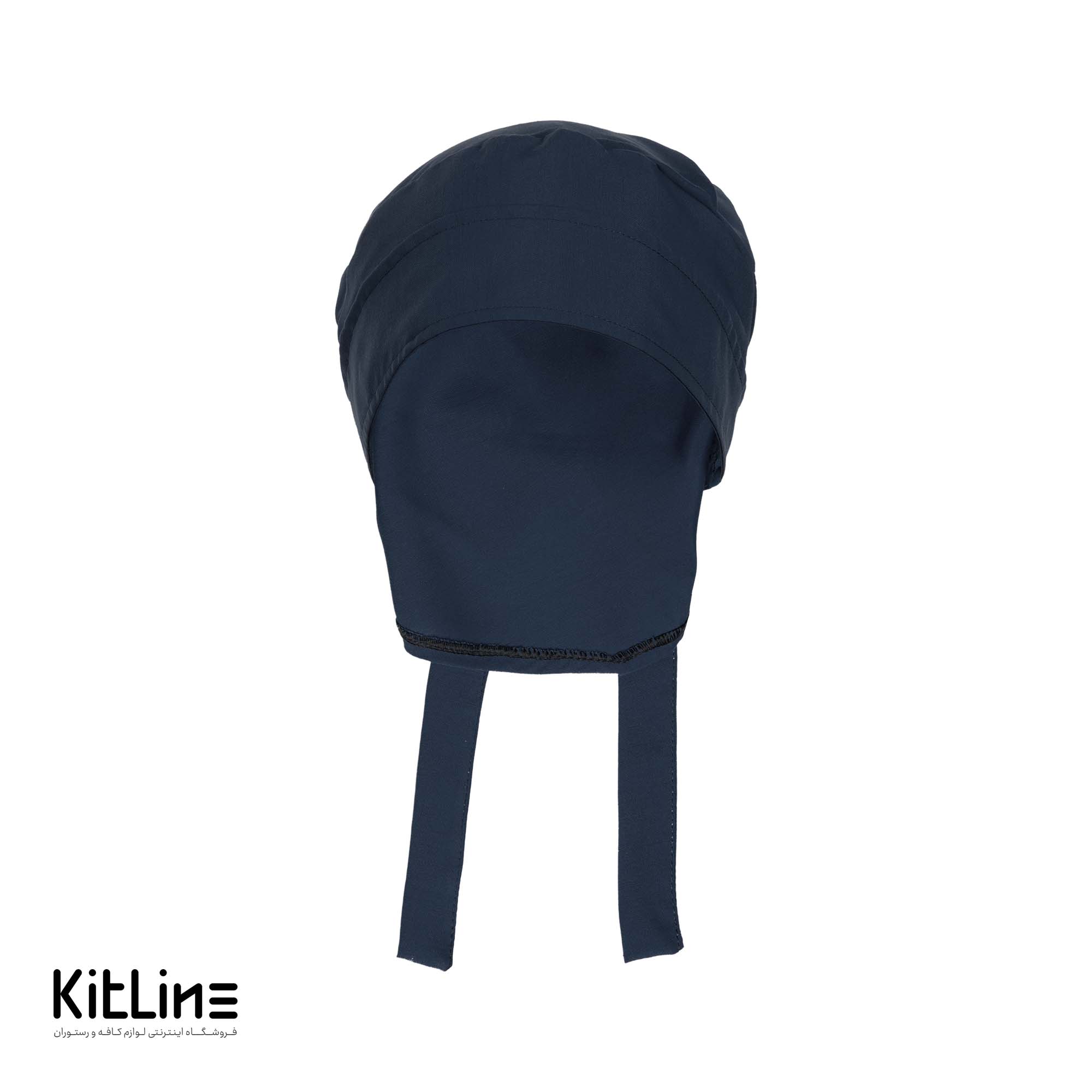 کلاه بانوان سرمه ای پشت بنددار فراز - تصویر 3