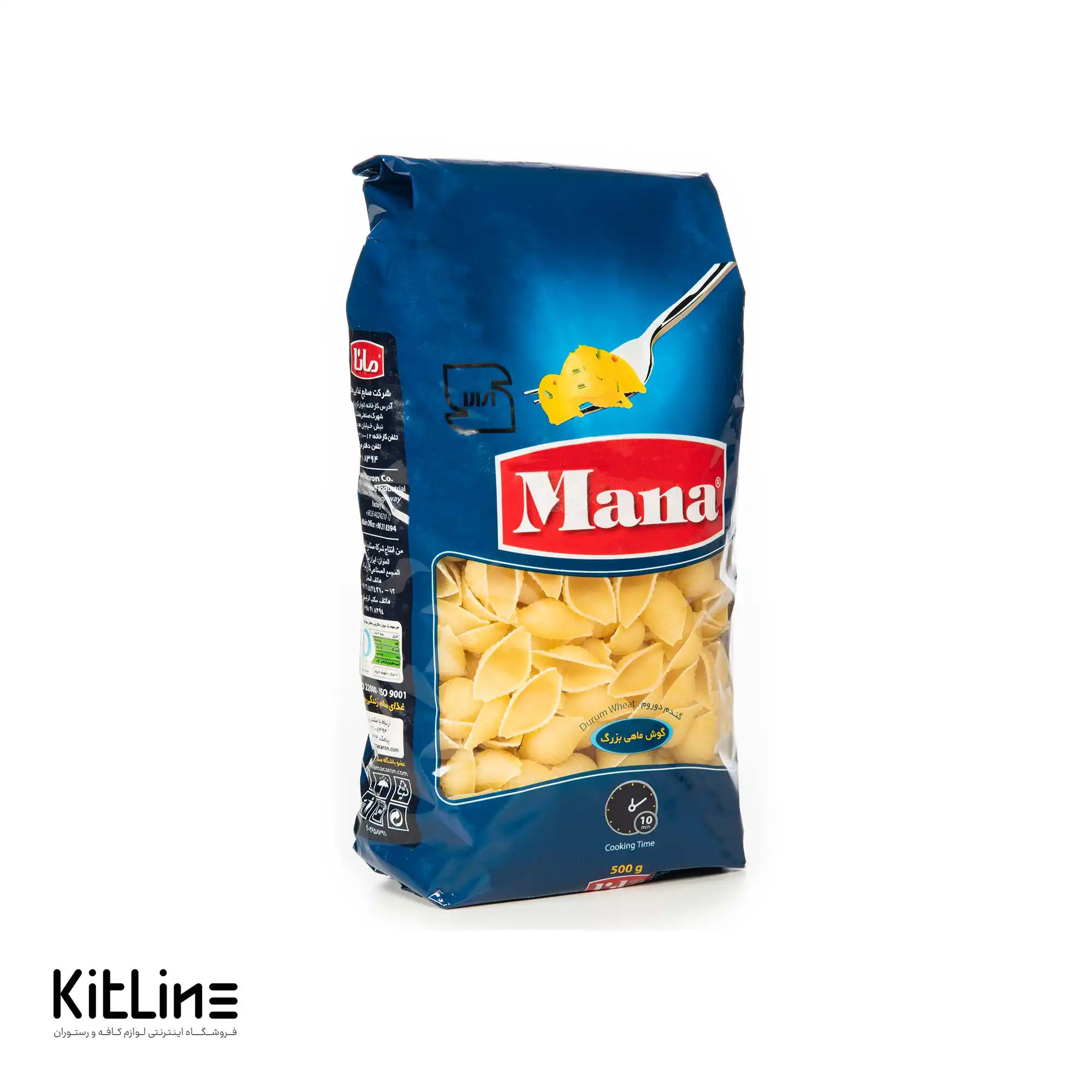 ماکارونی فرمی گوش ماهی بزرگ مانا ۵۰۰ گرمی