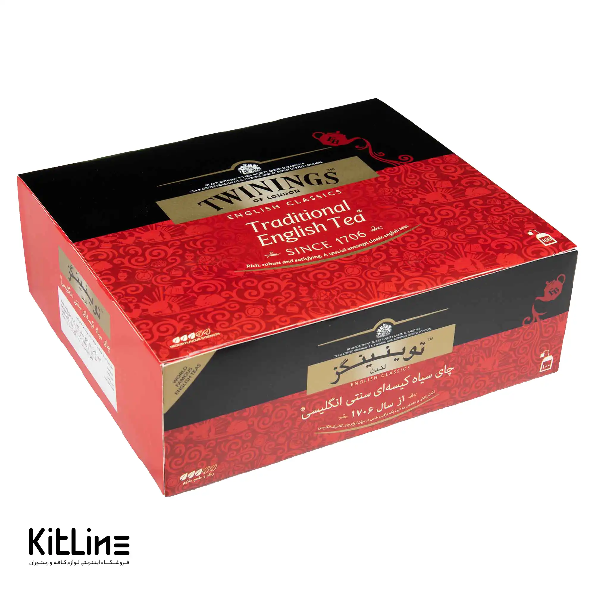 چای کیسه ای سنتی انگلیسی توینینگز (بسته ۱۰۰ عددی)