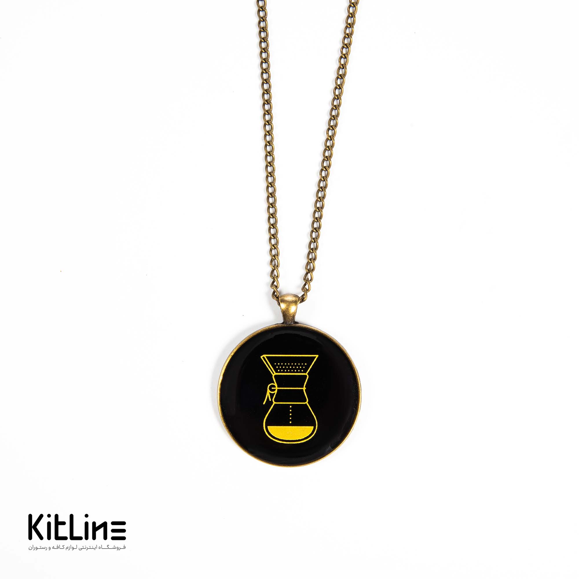 گردنبند بند زنجیری با آویز طرح کمکس