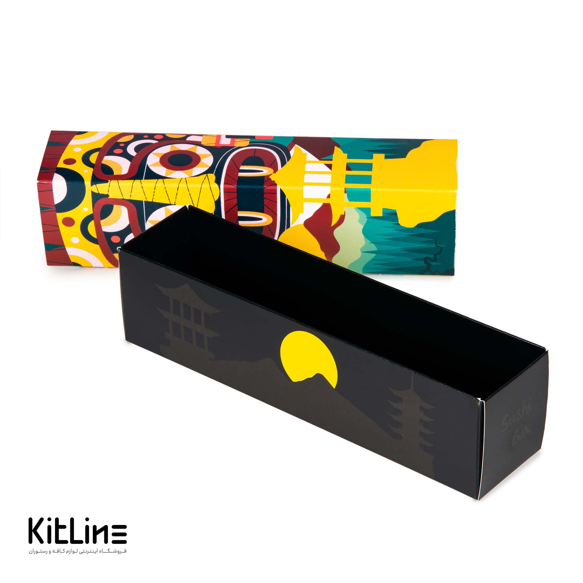 جعبه سوشی کشویی ۵.۵×۲۱ سانتیمتری تک رول (کارتن ۳۰۰ عددی) - تصویر 3