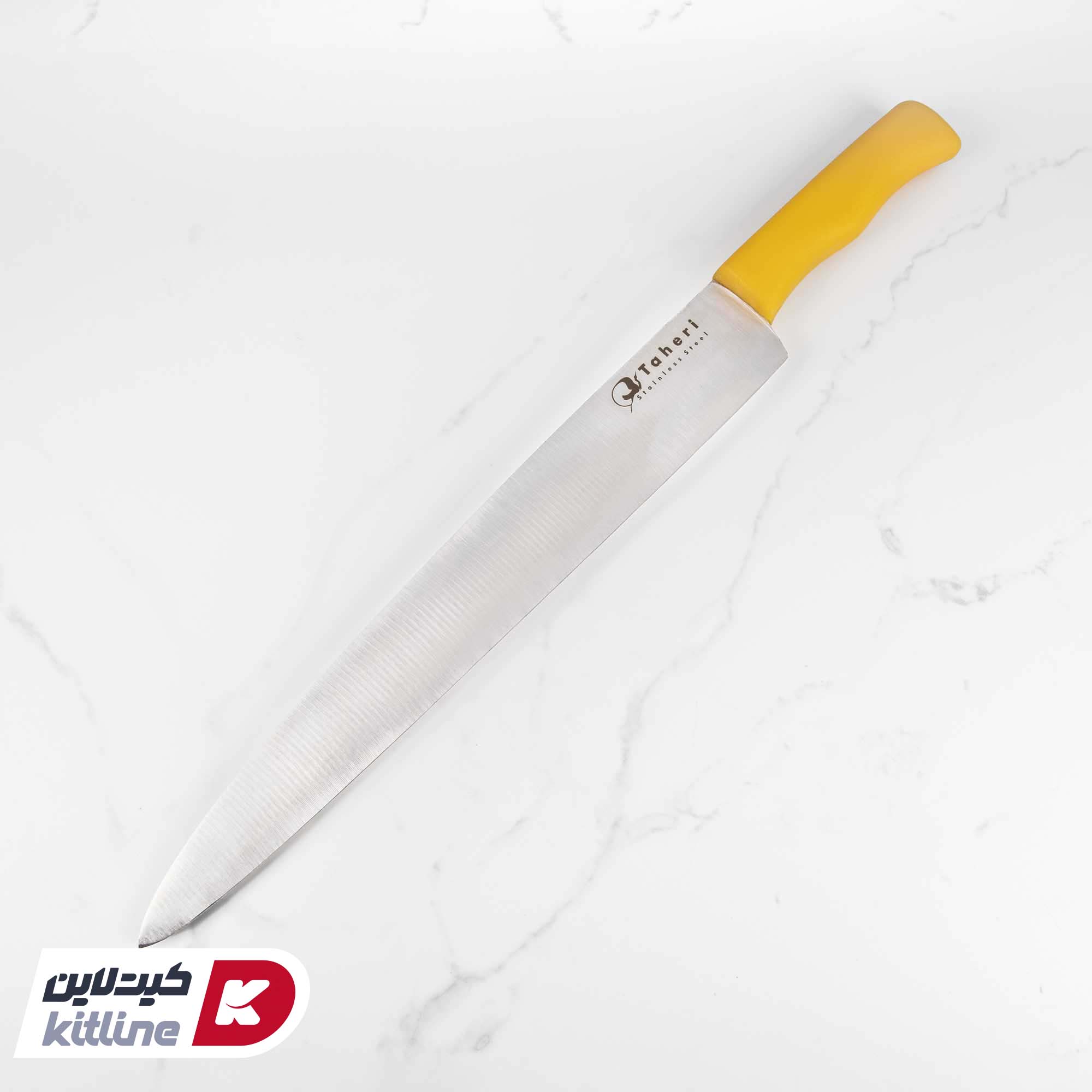 چاقو کبابی ۳۸.۵ سانتیمتری طاهری دسته زرد