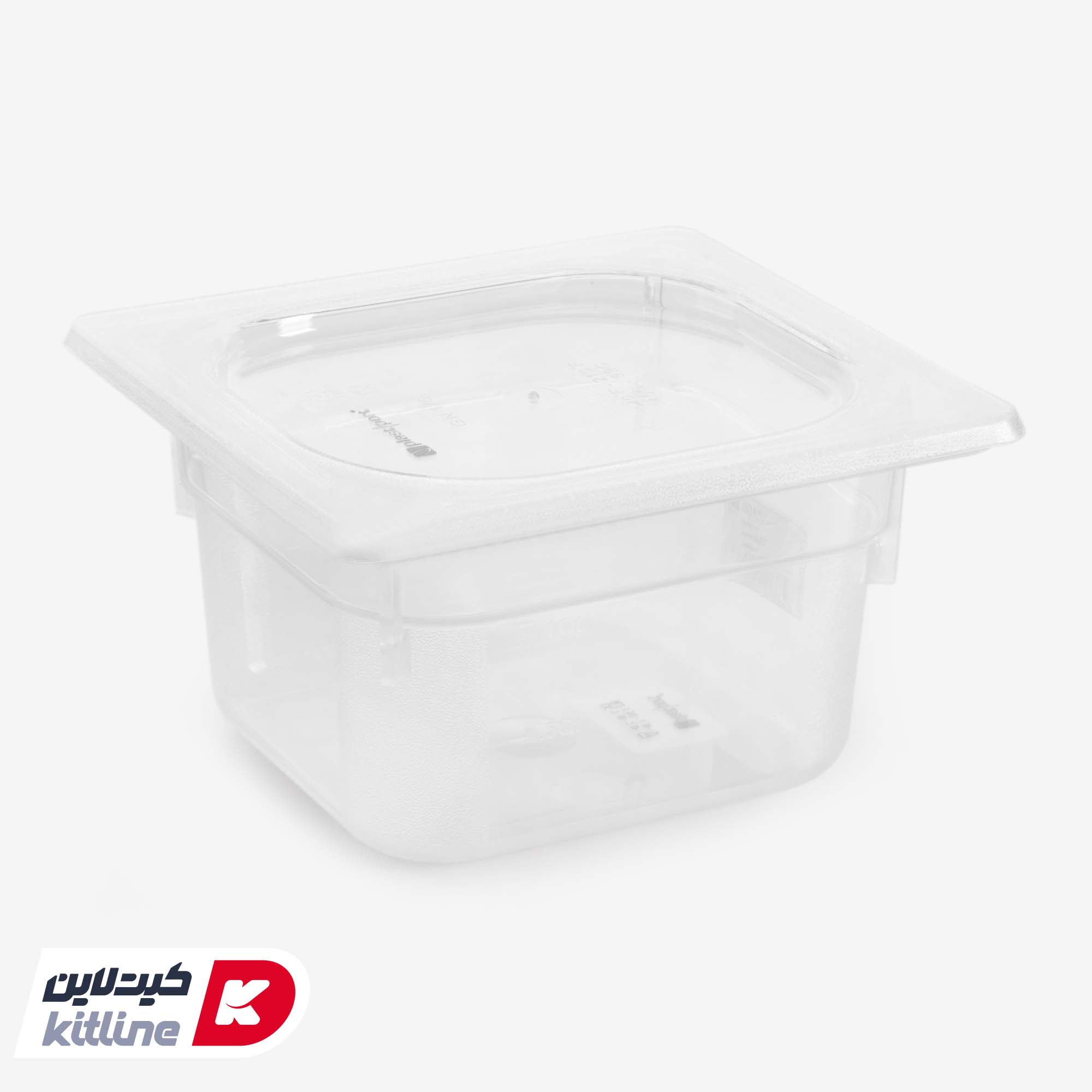 بن ماری ۱/۶ پلی کربنات عمق ۱۰ شفاف به همراه درب