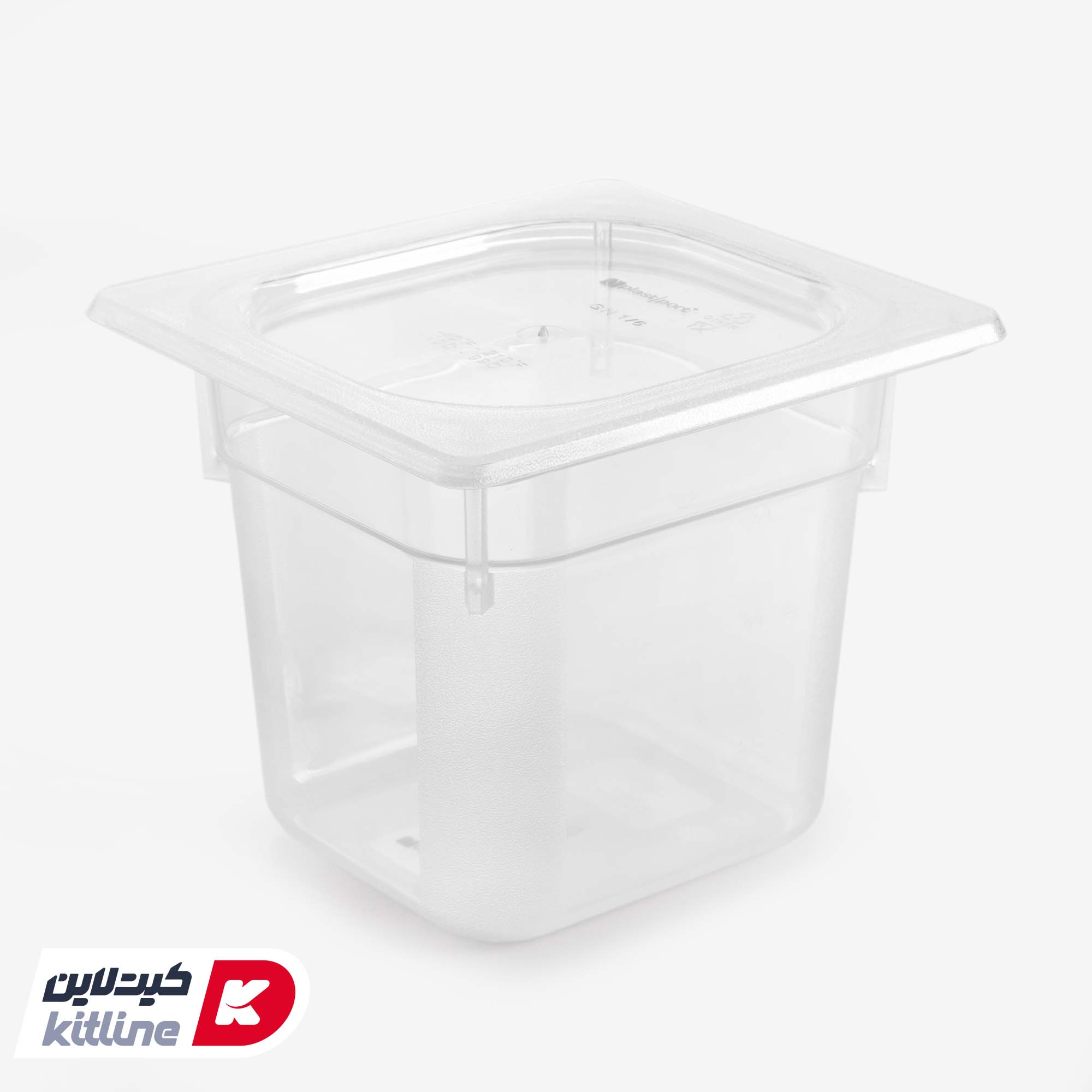 بن ماری ۱/۶ پلی کربنات عمق ۱۵ شفاف به همراه درب