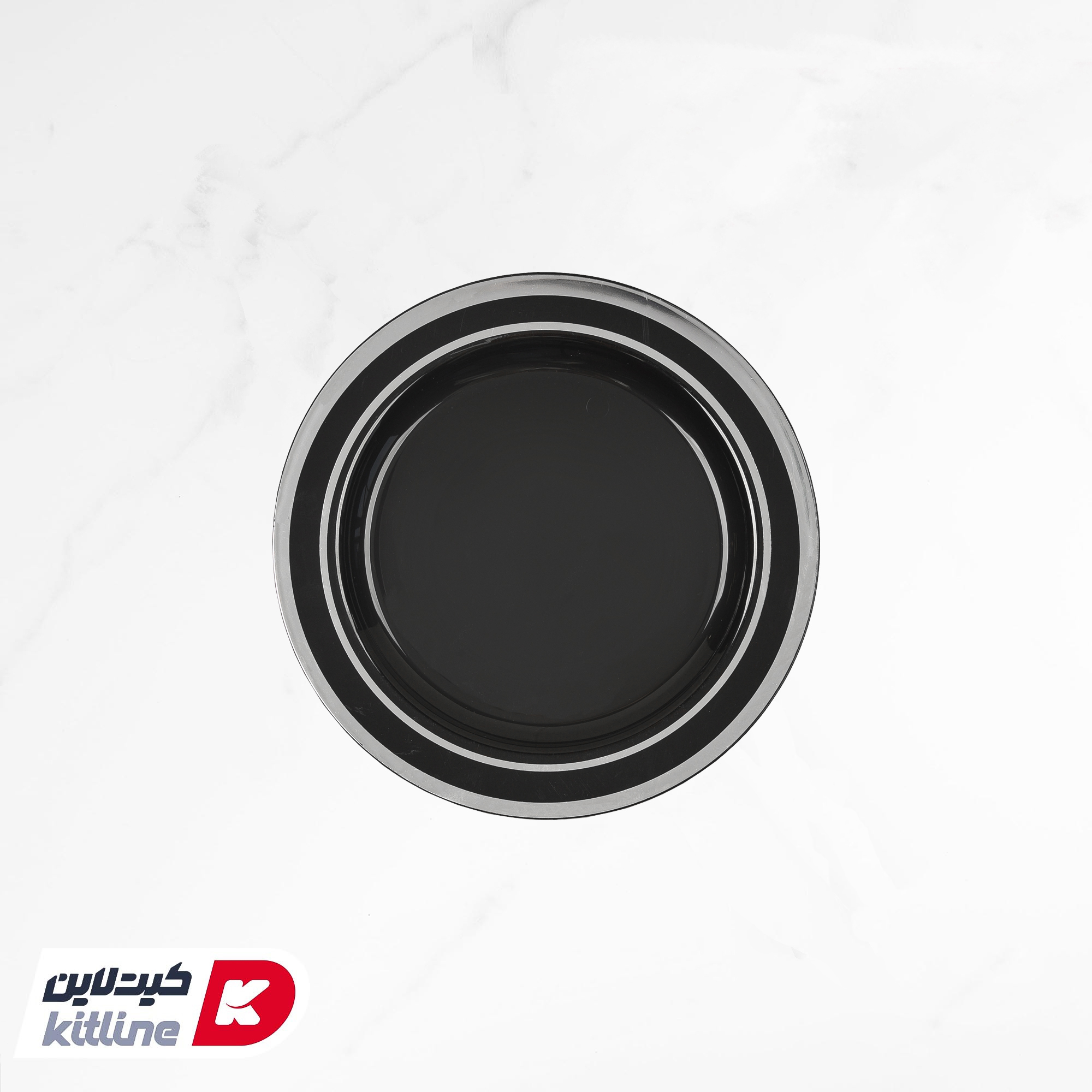 بشقاب یکبار مصرف ۲۴.۵ سانتیمتری طرح دار مشکی (کارتن ۱۸۰ عددی) - تصویر 4