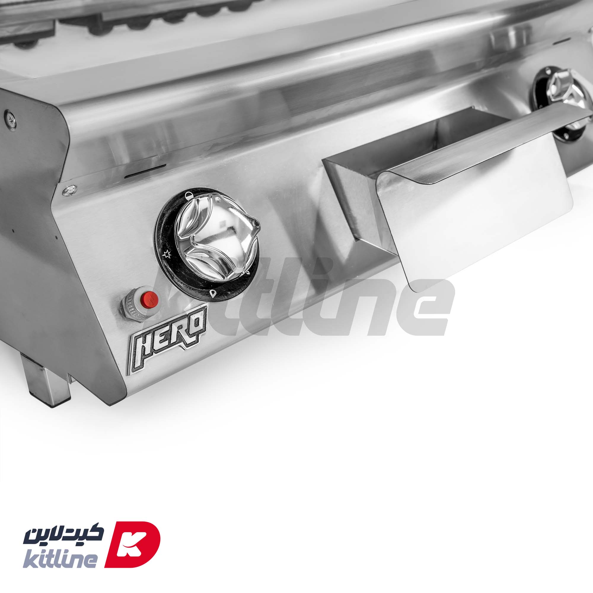 گریل تخت صفحه کروم ۸۰ سانتی Kitchentech مدل HFT78GC - تصویر 3