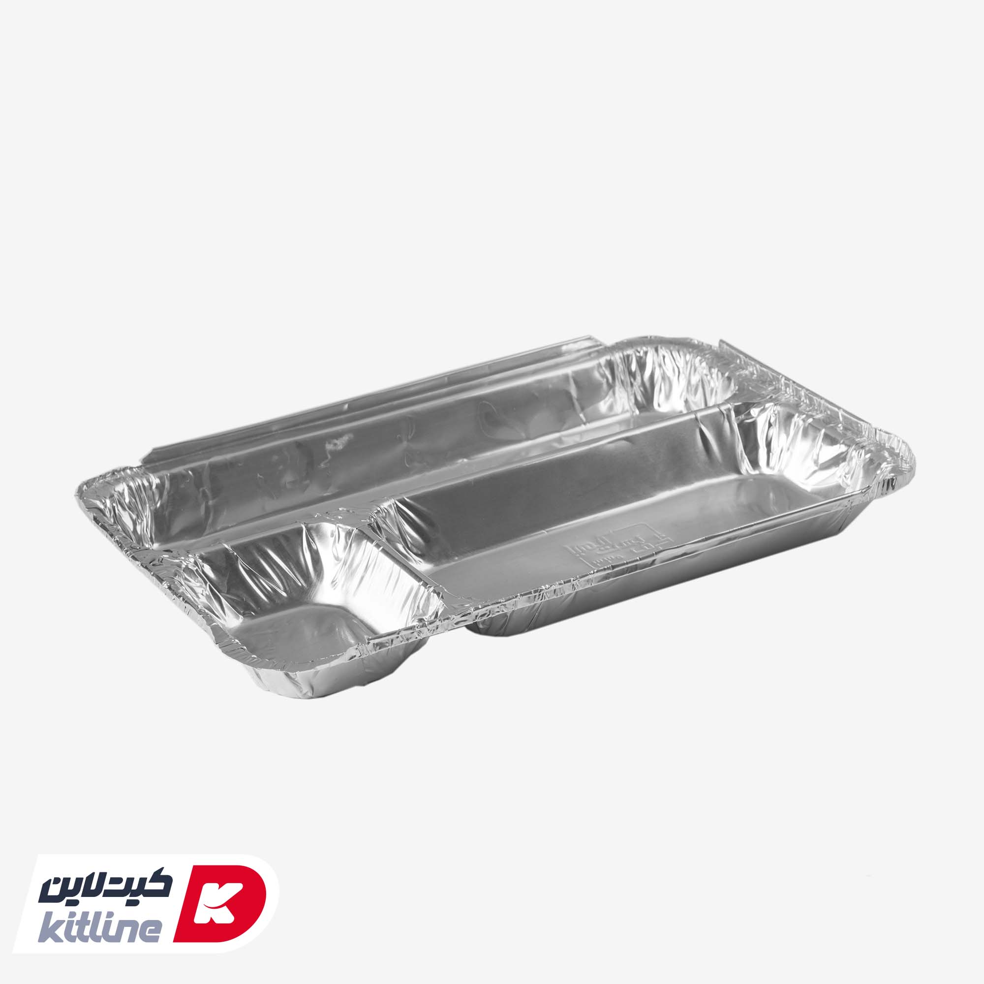 ظرف آلومینیومی یکبار مصرف سه خانه ۲۲.۵×۳۵.۵ سانتیمتری با درب (کارتن ۲۵۰ عددی) - تصویر 3