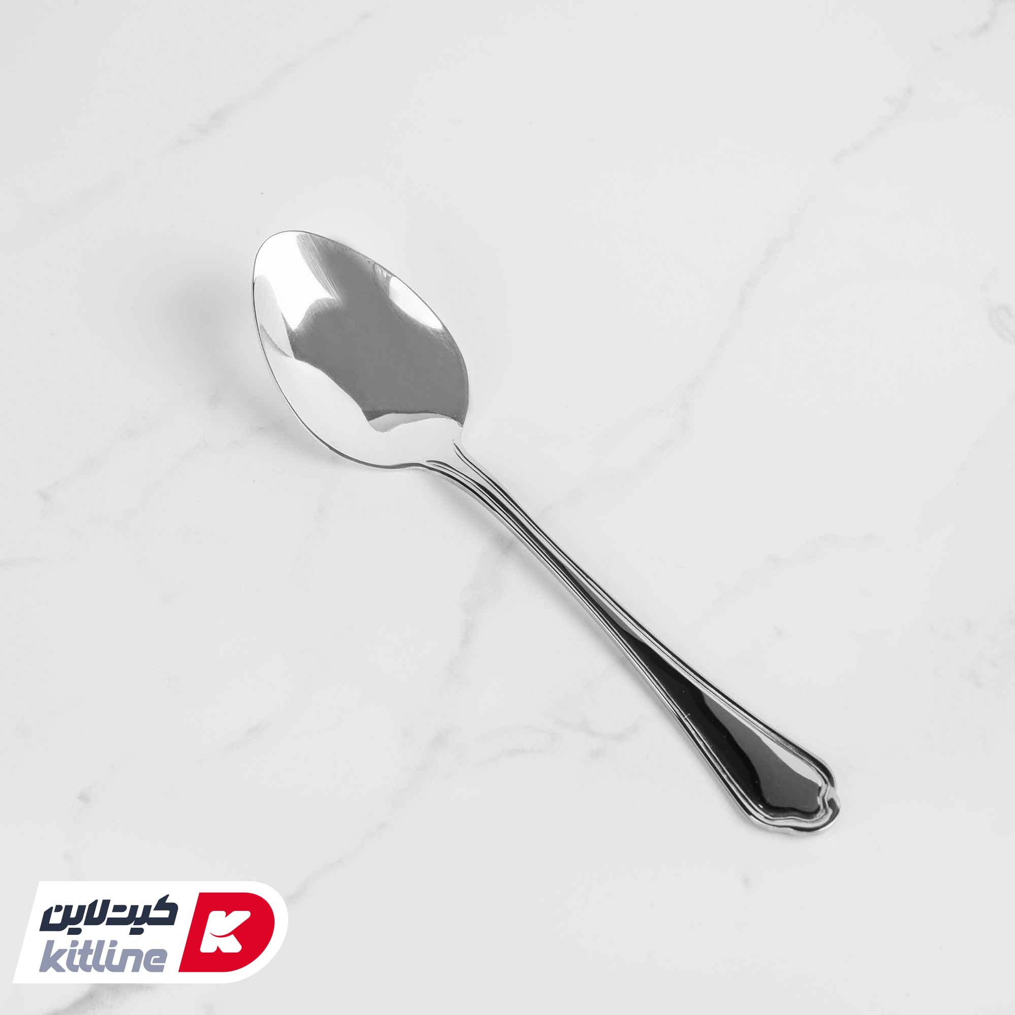 قاشق غذا خوری ناب استیل مدل ونیز