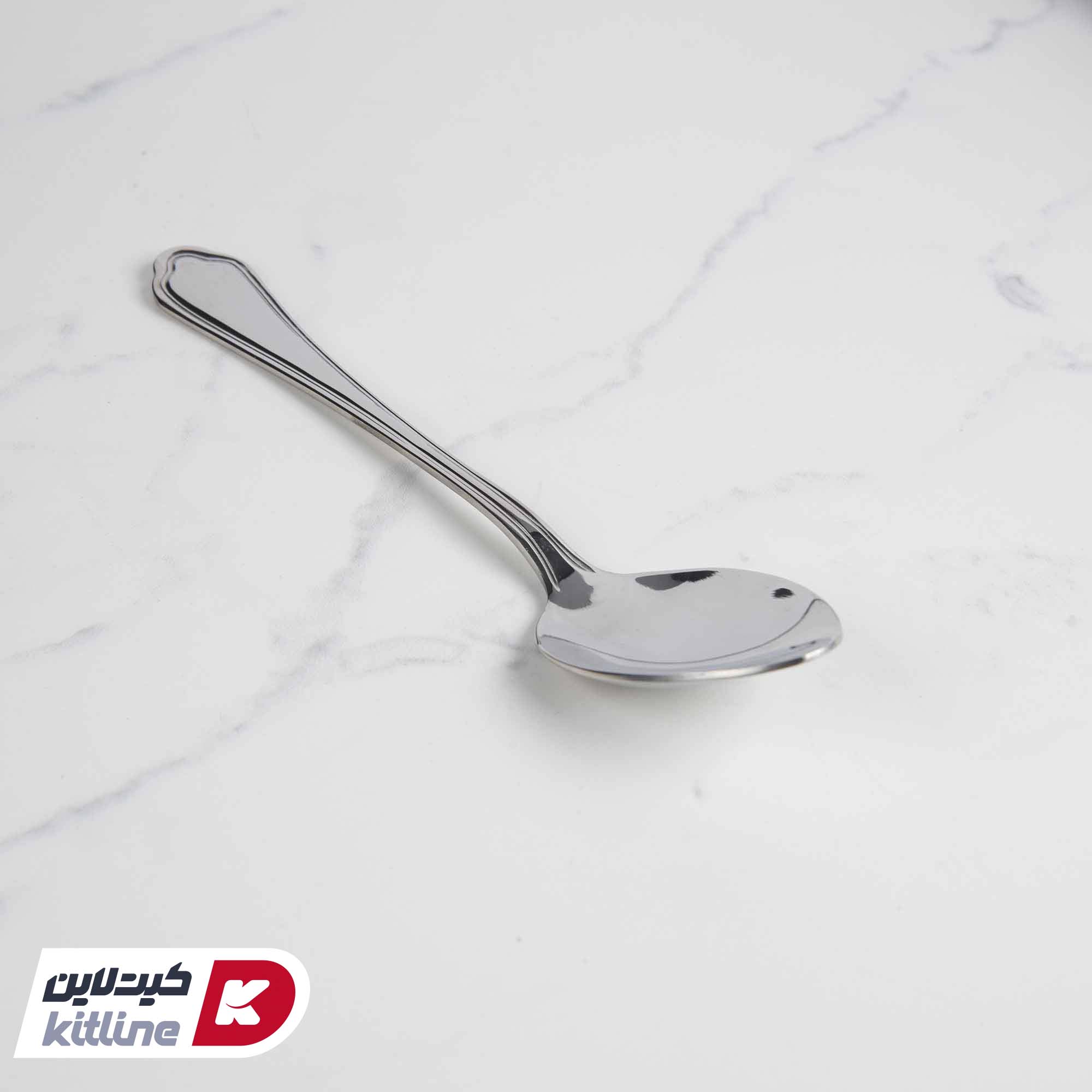 قاشق غذا خوری ناب استیل مدل ونیز - تصویر 3