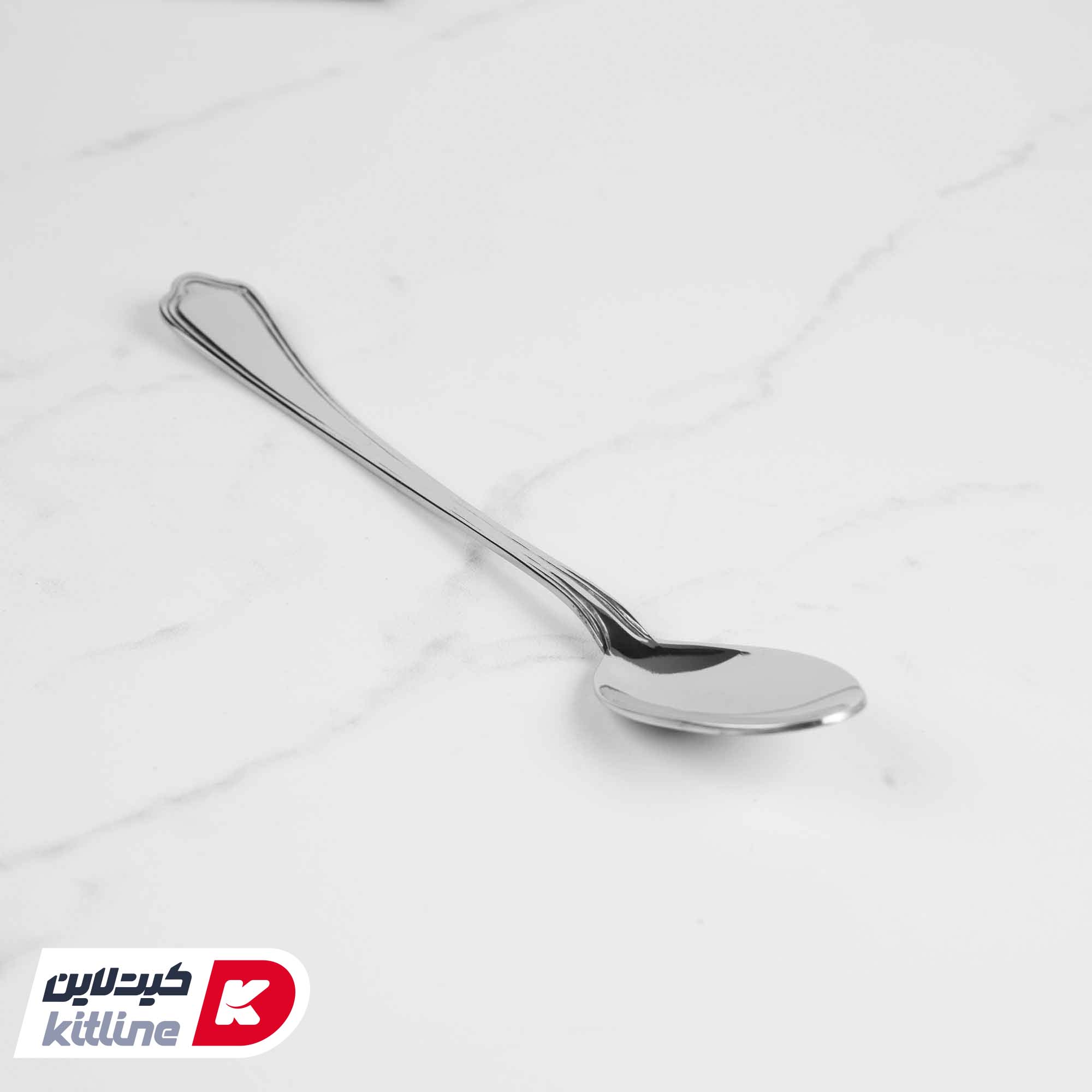 قاشق شربت خوری ناب استیل مدل ونیز - تصویر 3