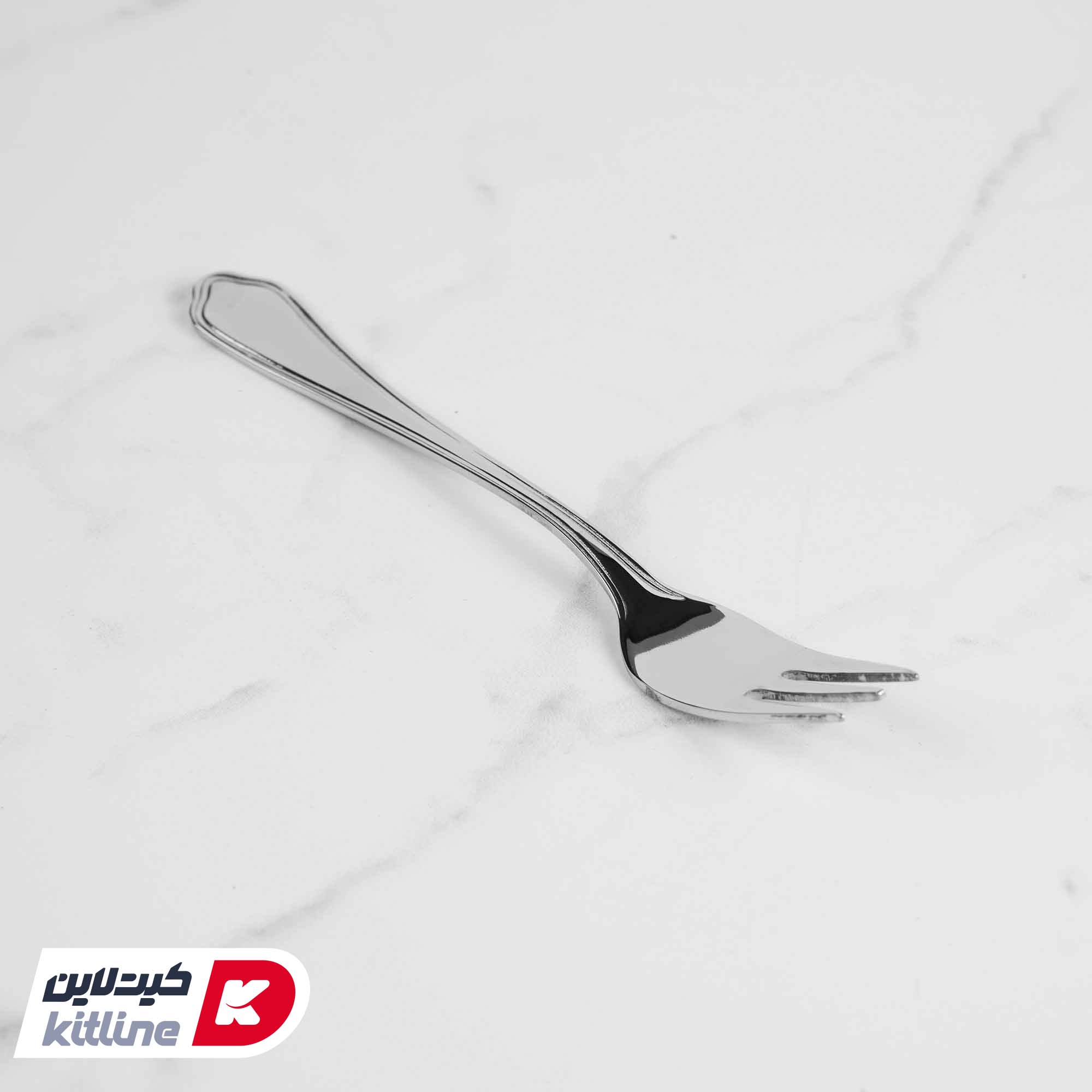 چنگال دسر خوری ناب استیل مدل ونیز - تصویر 3