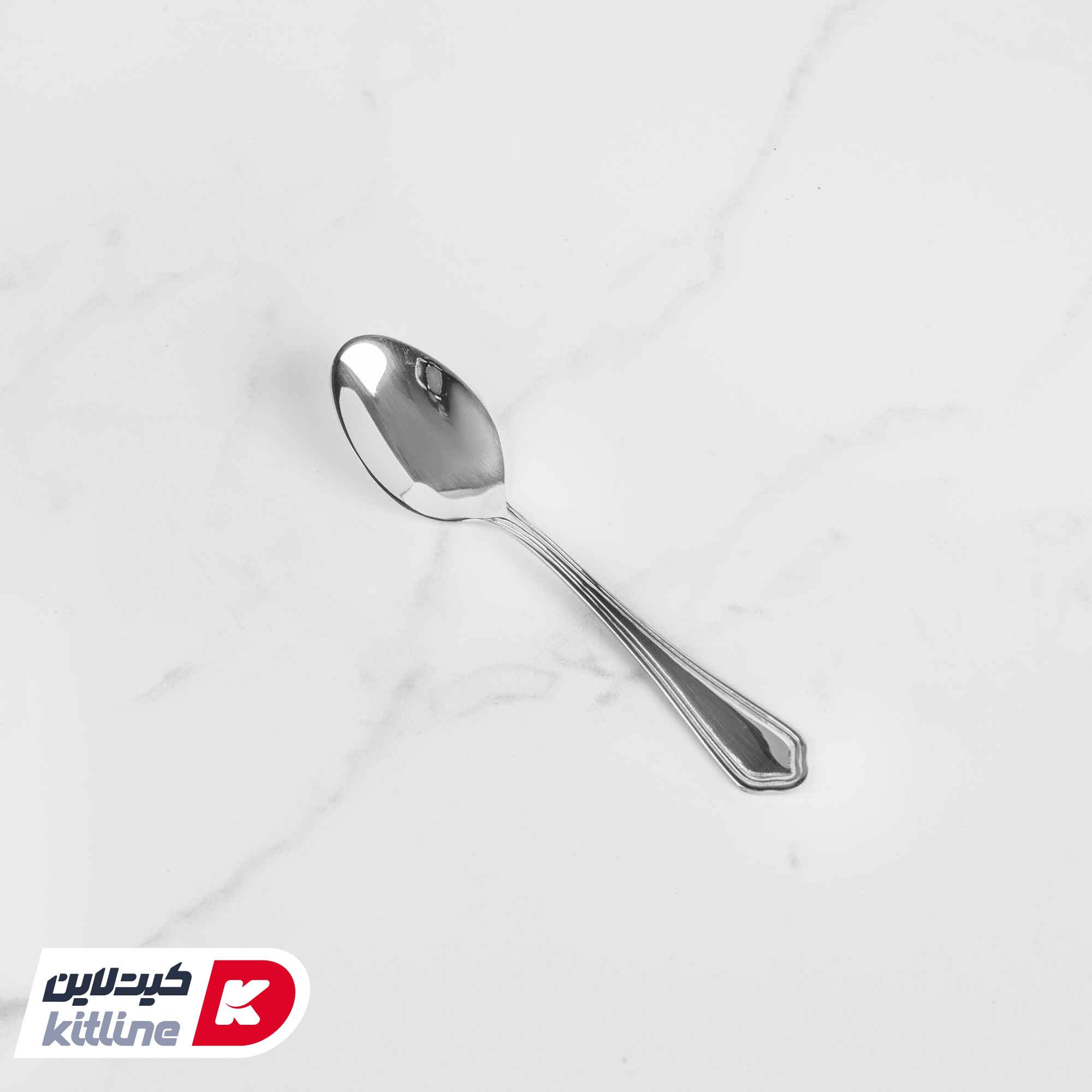قاشق چای خوری ناب استیل مدل ونیز