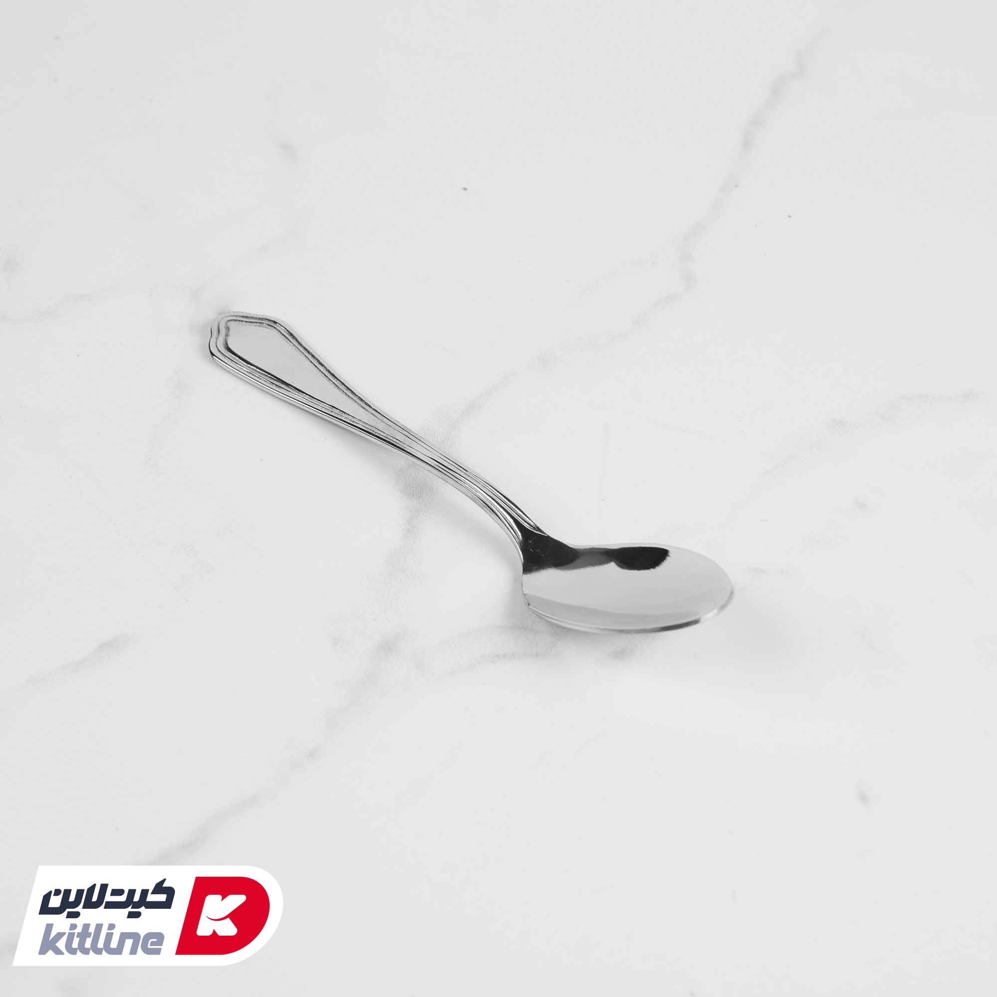 قاشق چای خوری ناب استیل مدل ونیز - تصویر 3